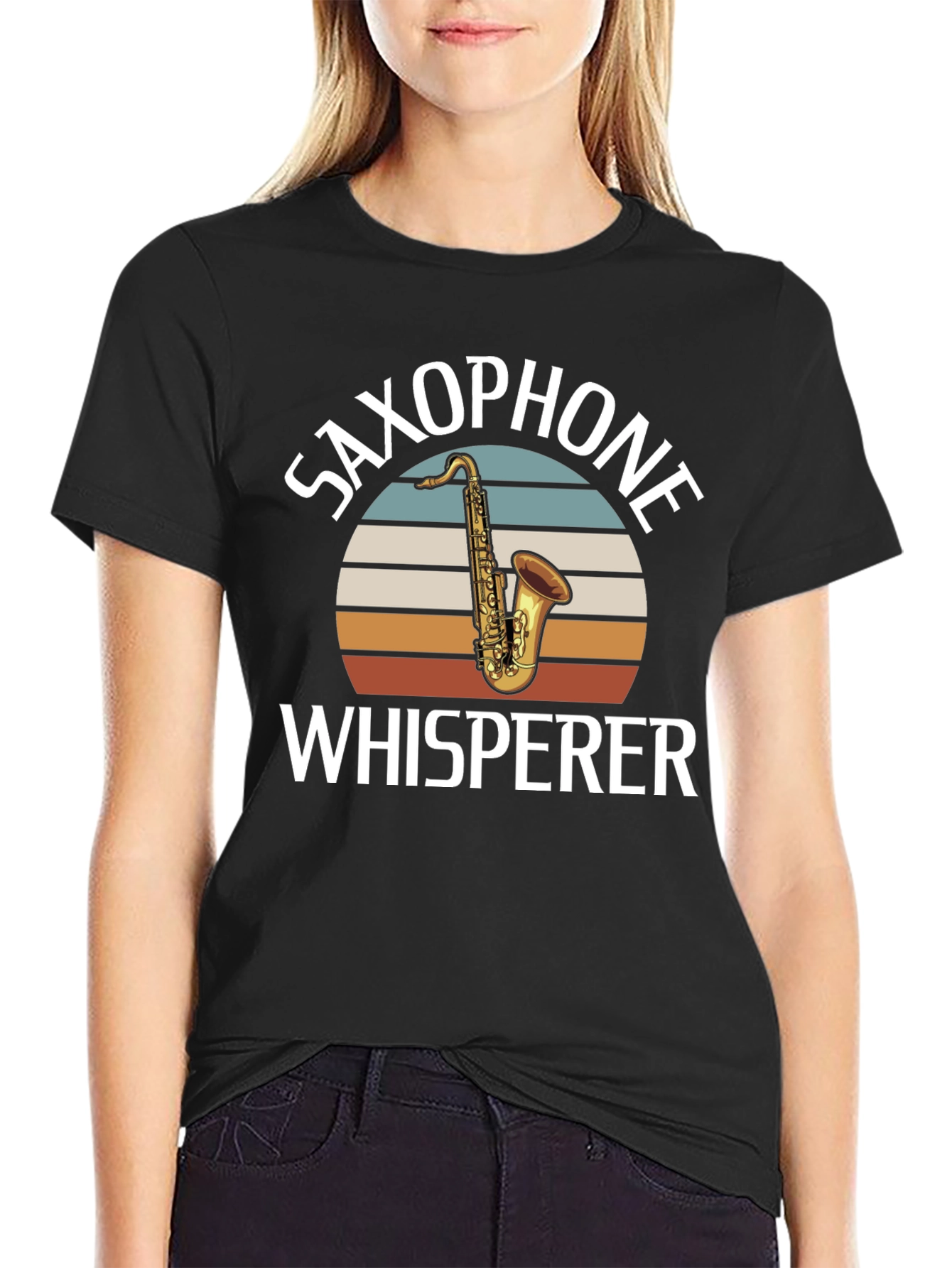 Saxophone Whisperer Graphic T-Shirt Musician Tee