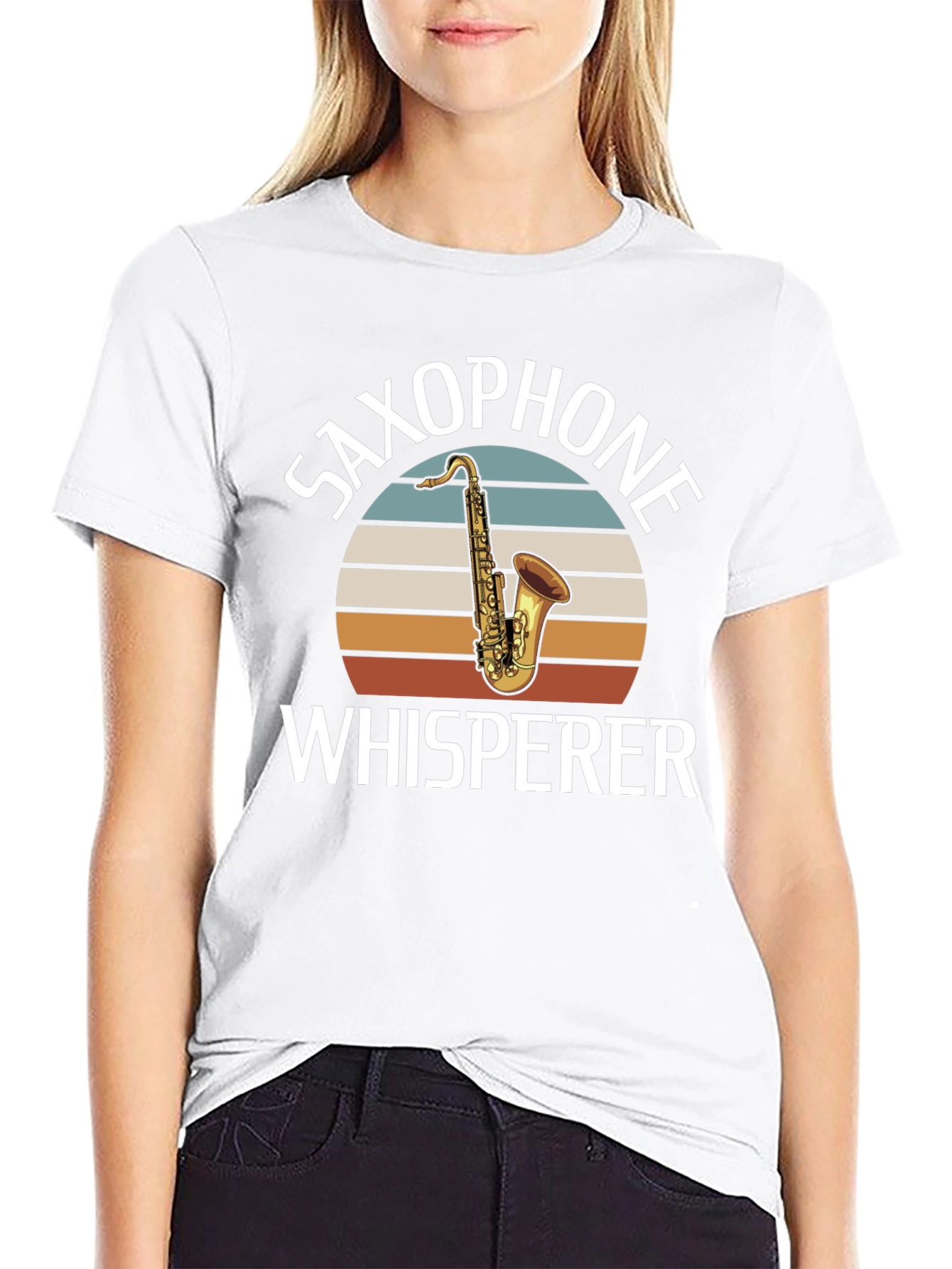 Saxophone Whisperer Graphic T-Shirt Musician Tee