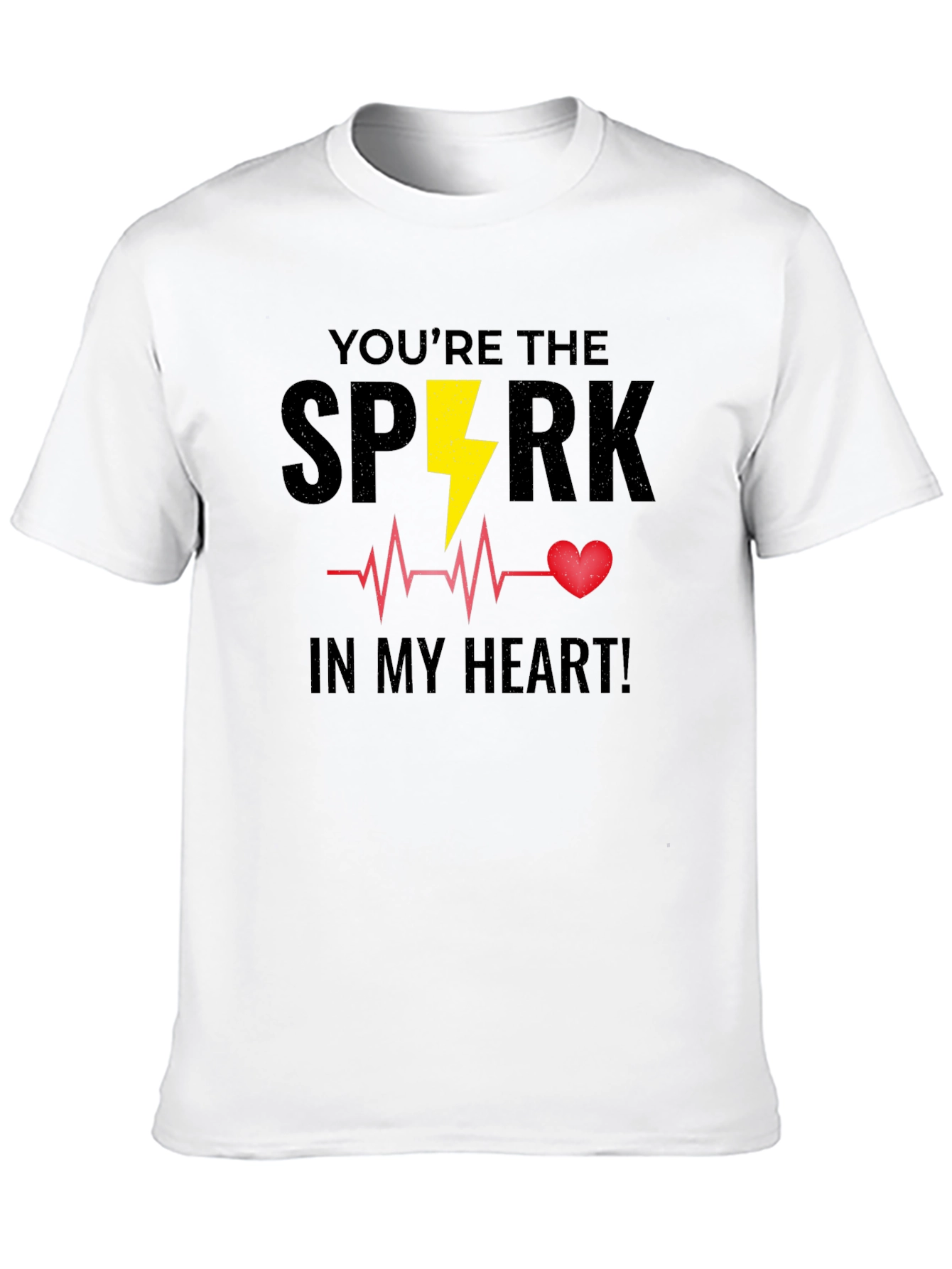 Youre the Spark In My Heart Black T-Shirt