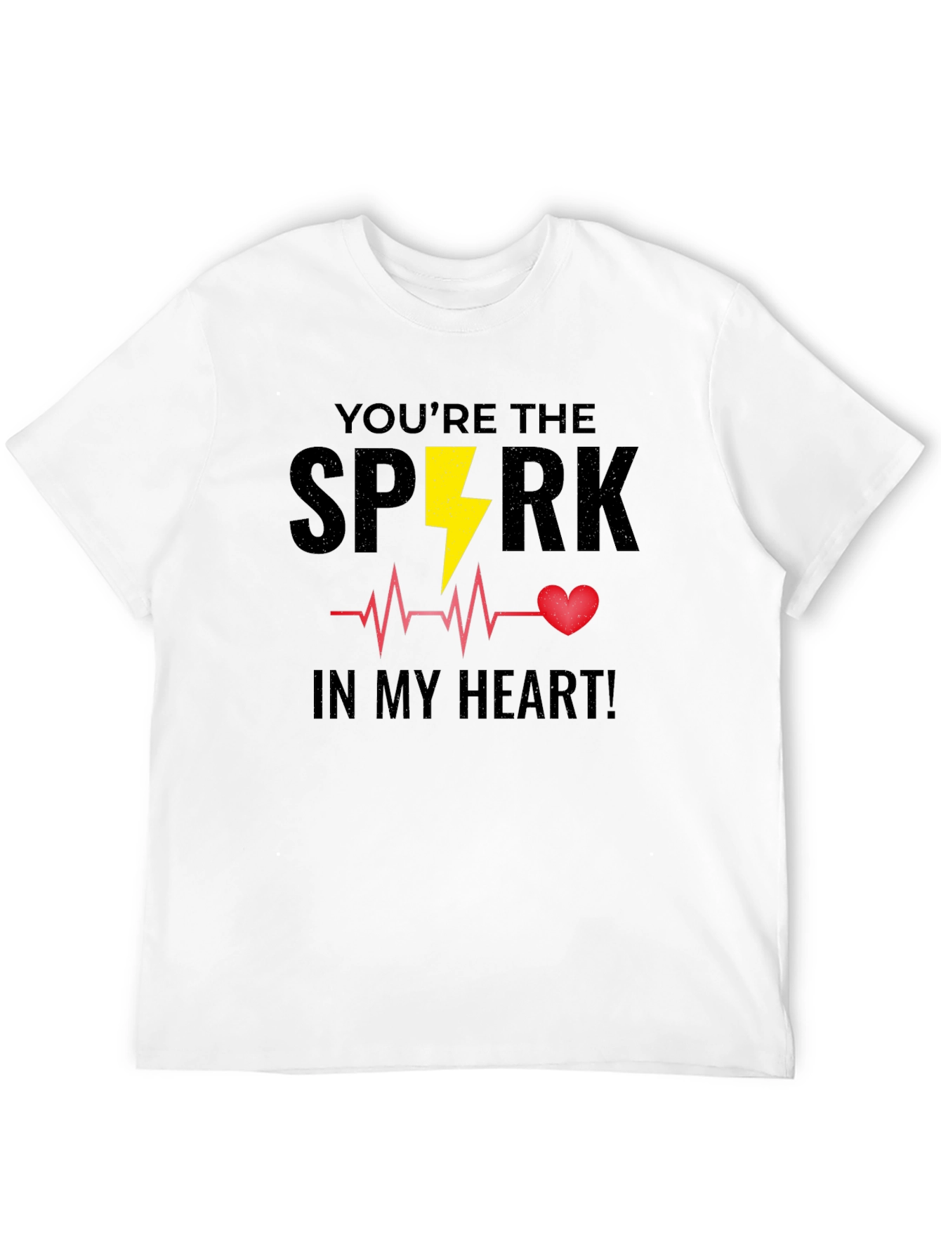 Youre the Spark In My Heart Black T-Shirt