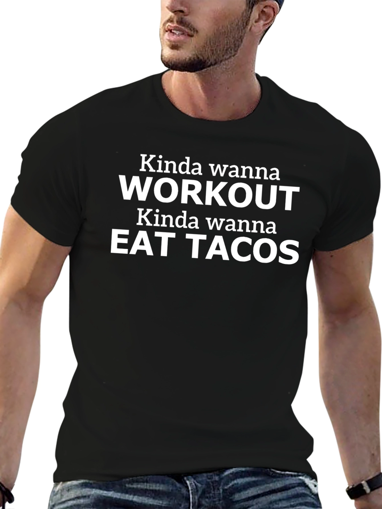 Funny Workout and Taco T-Shirt