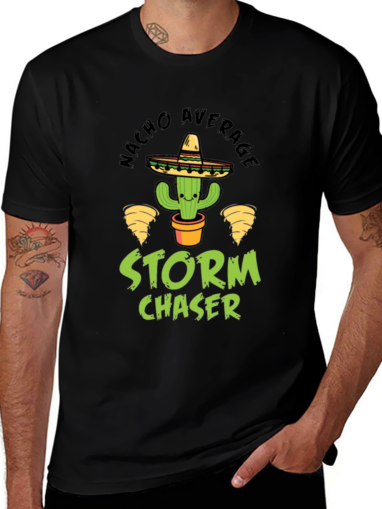 Nacho Average Storm Chaser Graphic T-Shirt