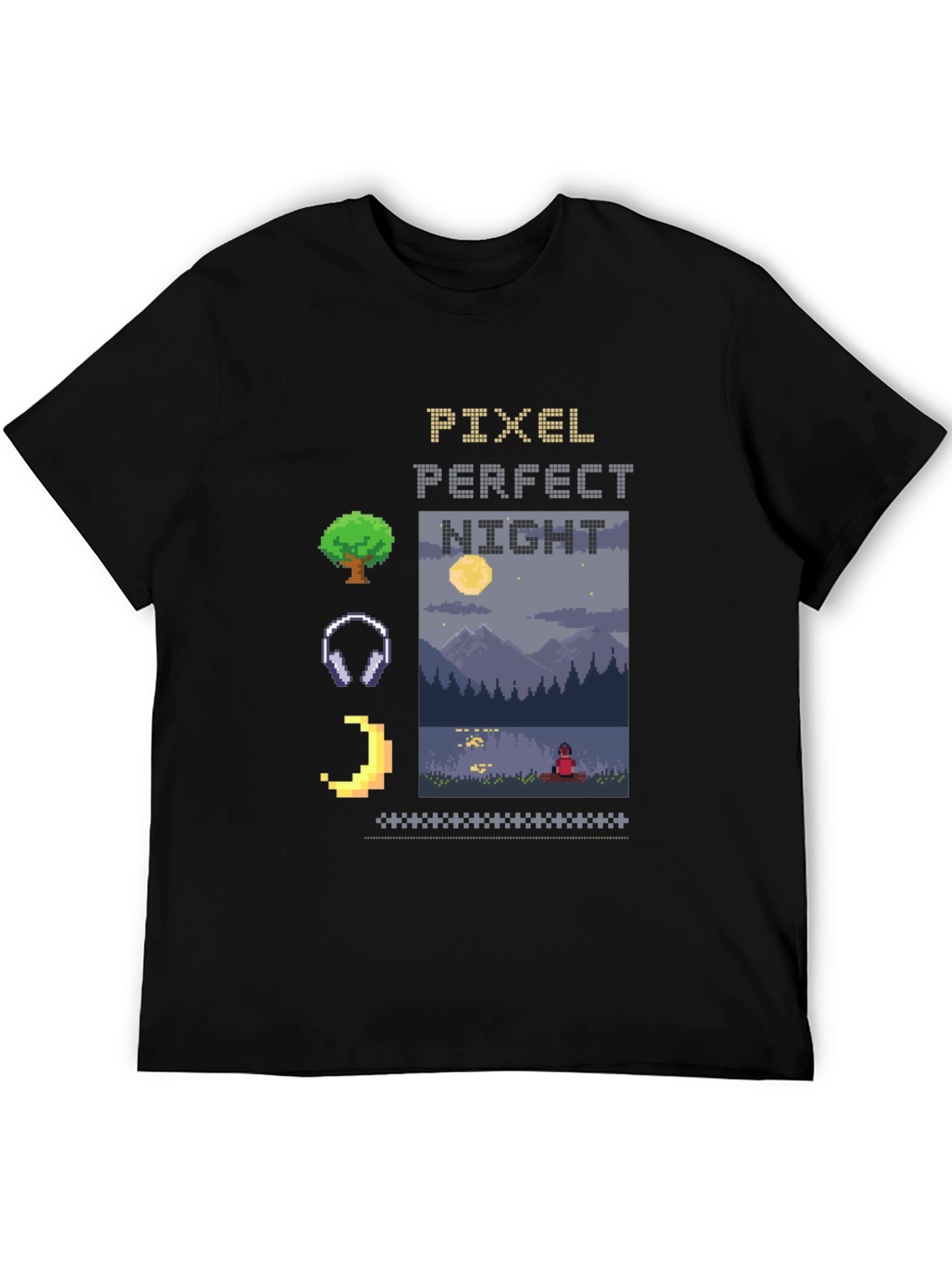 Pixel Perfect Night Graphic T-Shirt
