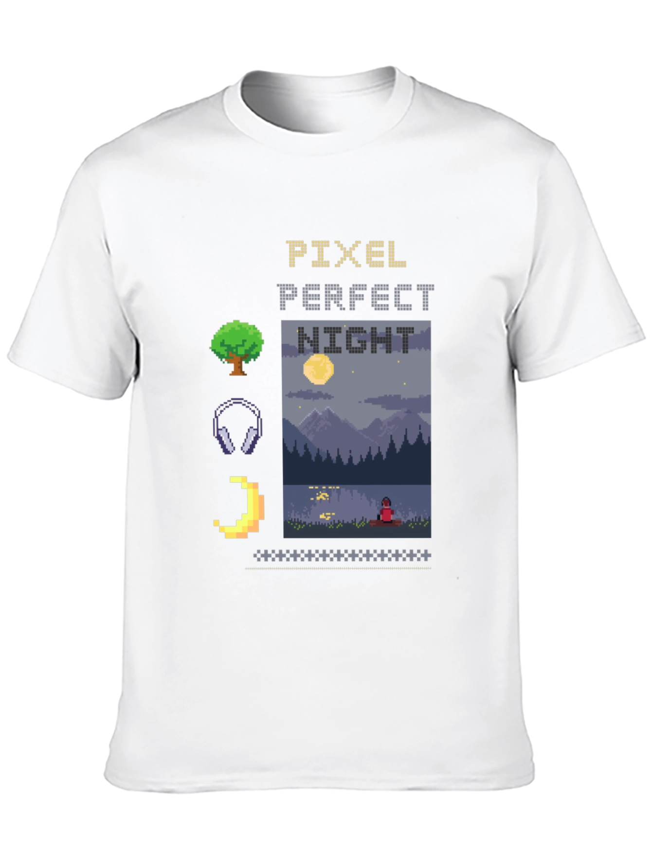 Pixel Perfect Night Graphic T-Shirt