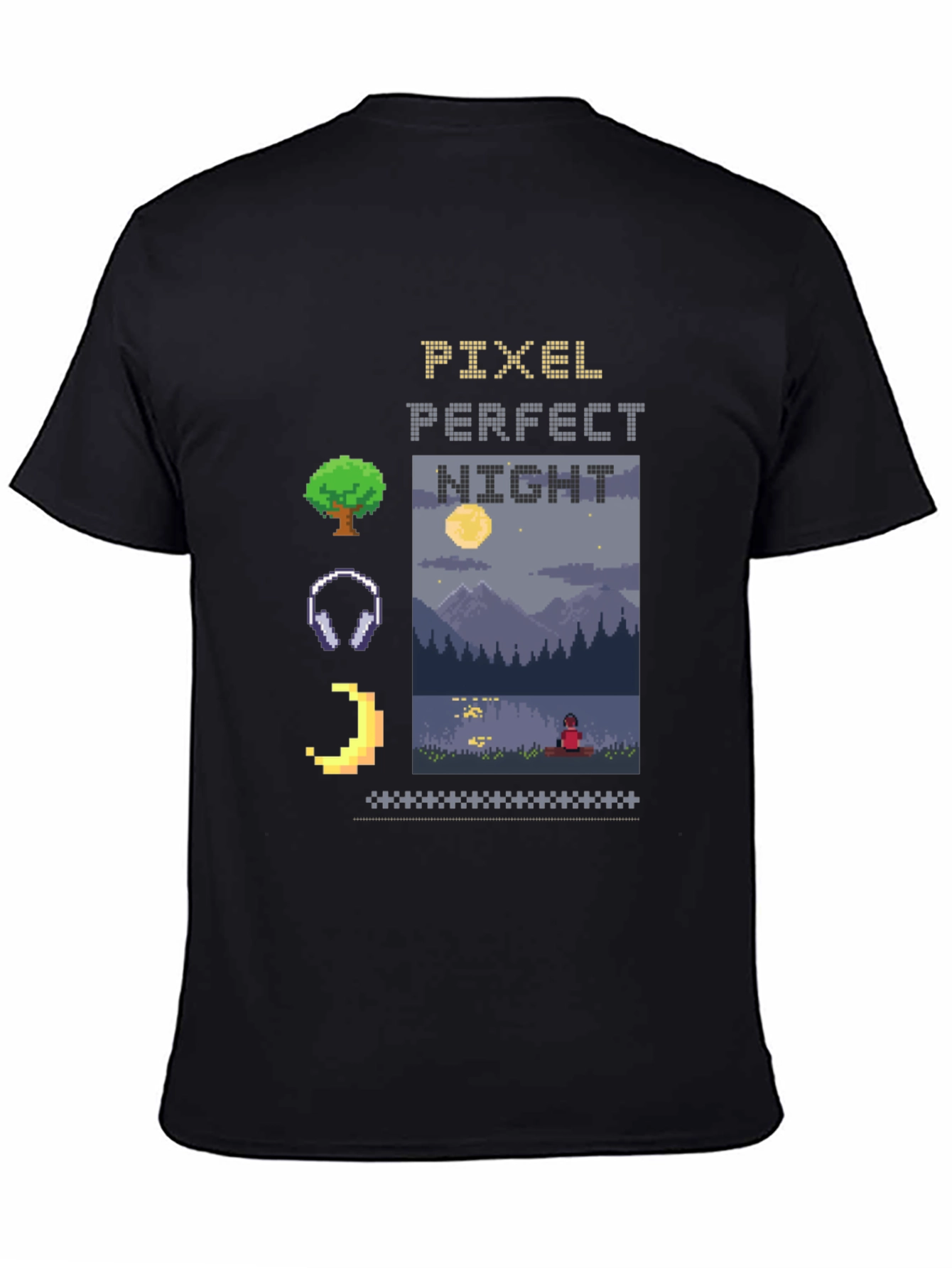 Pixel Perfect Night Graphic T-Shirt