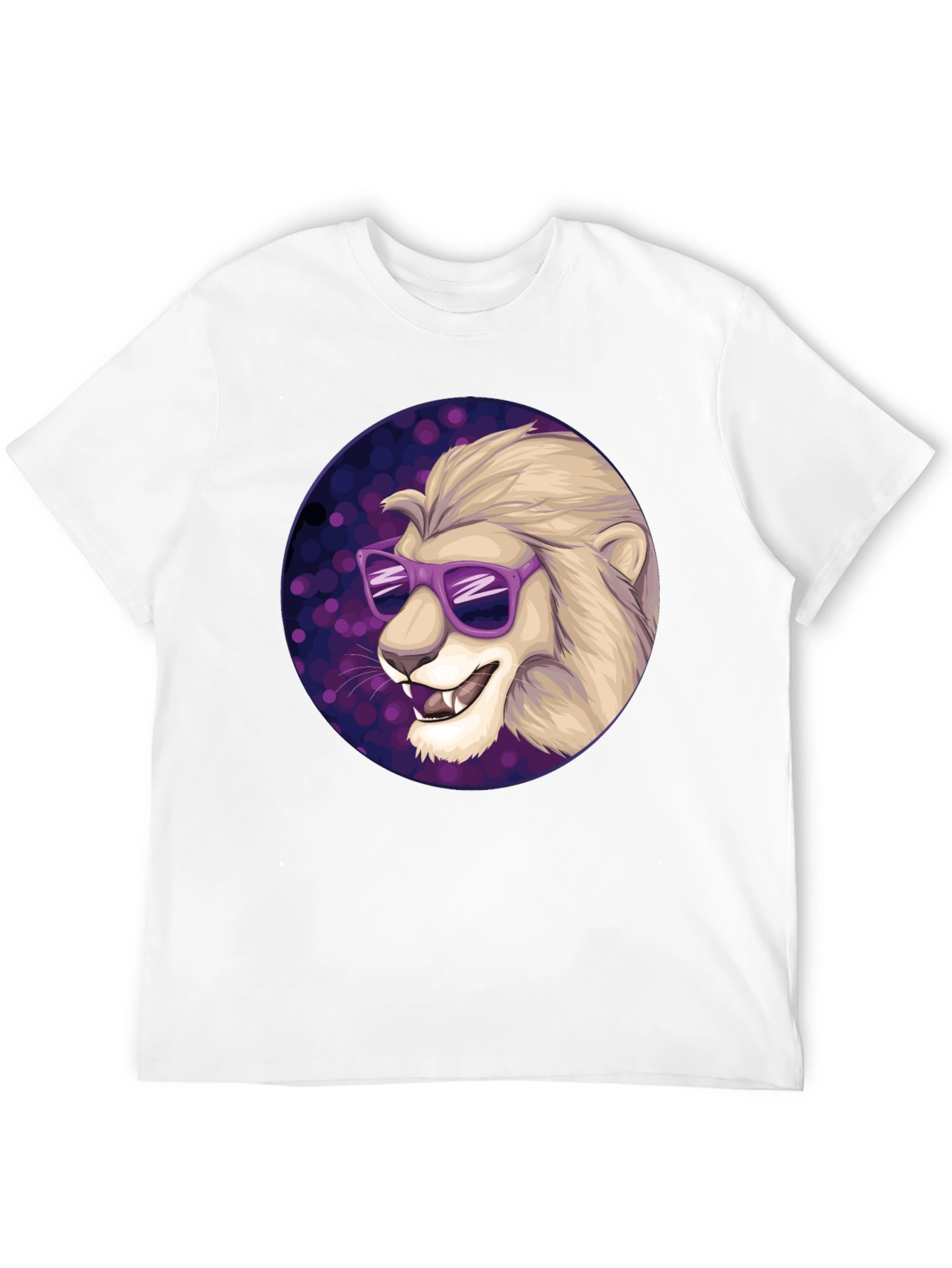 Cool Lion Graphic Tee - Stylish Mens Black T-Shirt