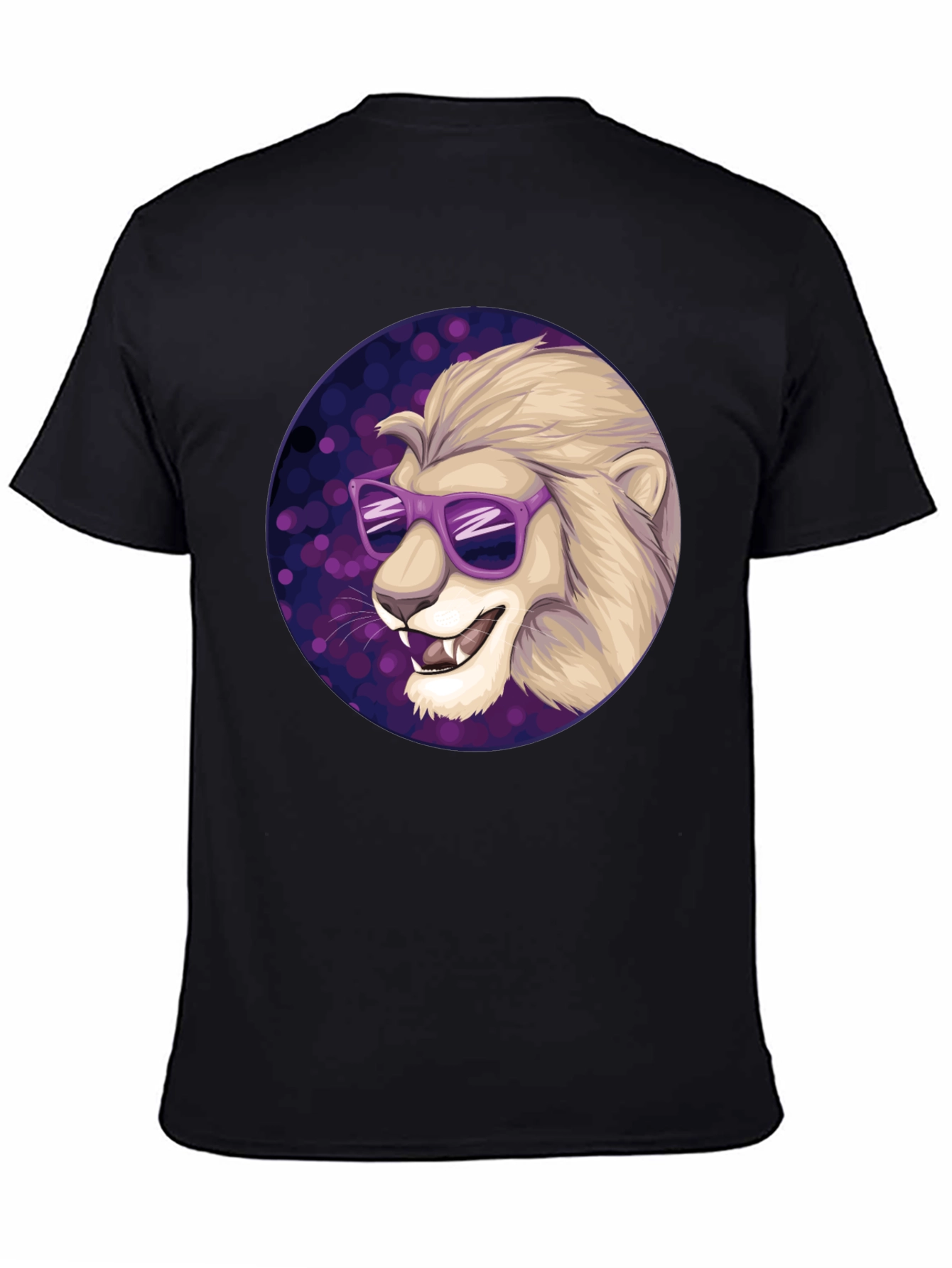Cool Lion Graphic Tee - Stylish Mens Black T-Shirt