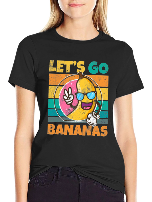 Lets Go Bananas T-Shirt - Retro Style Graphic Tee