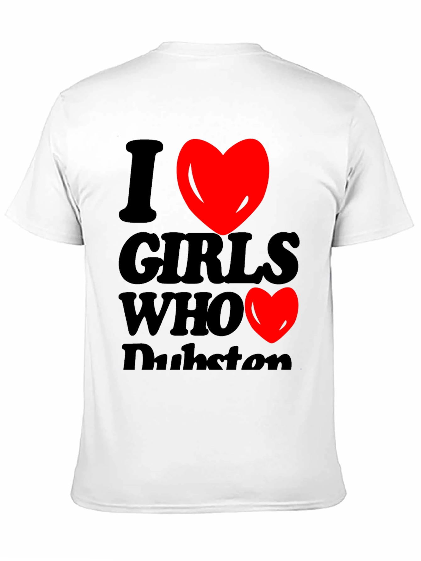I Heart Girls Who Dubstep Black T-Shirt