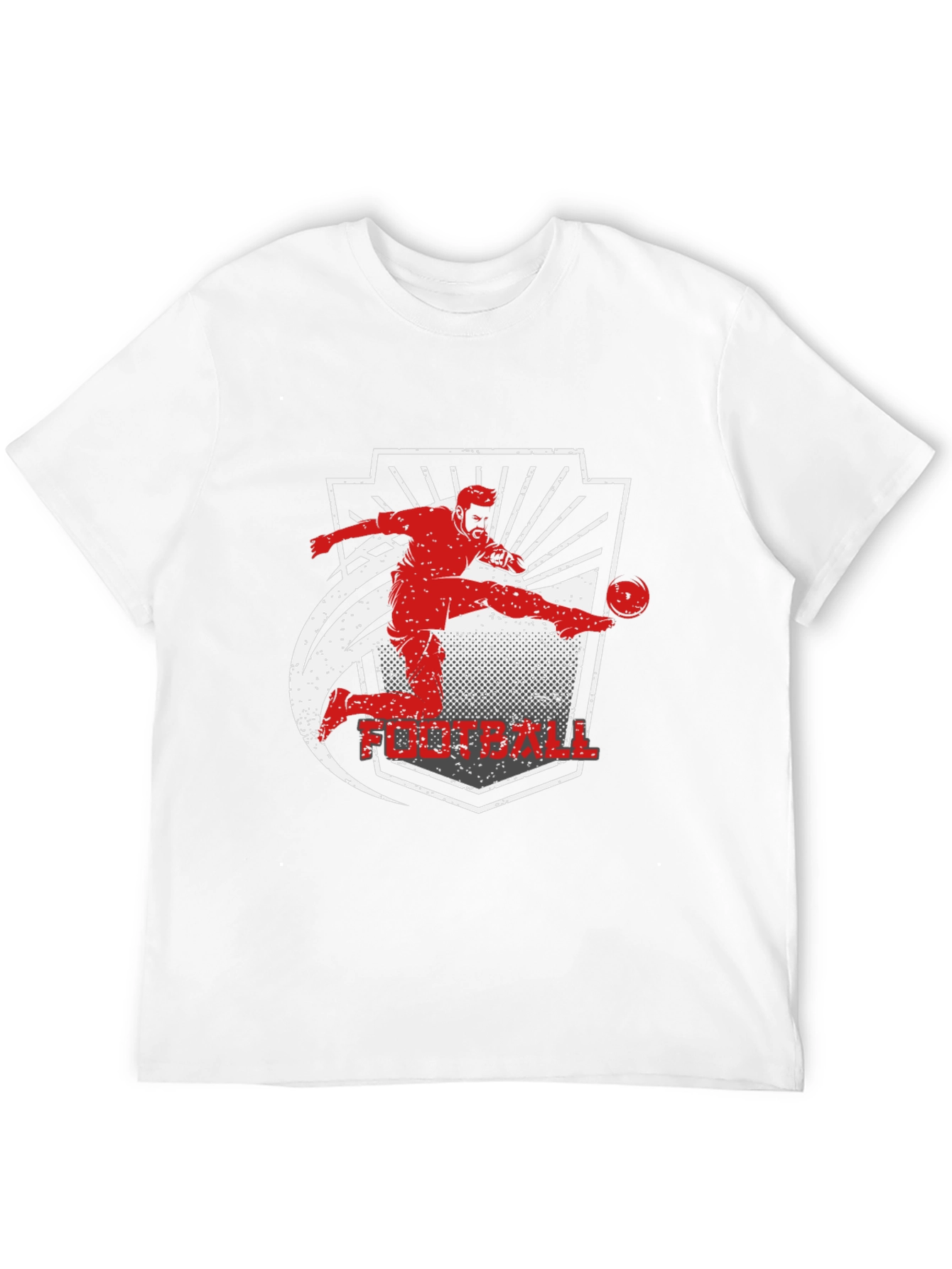 Football Kick Black T-Shirt