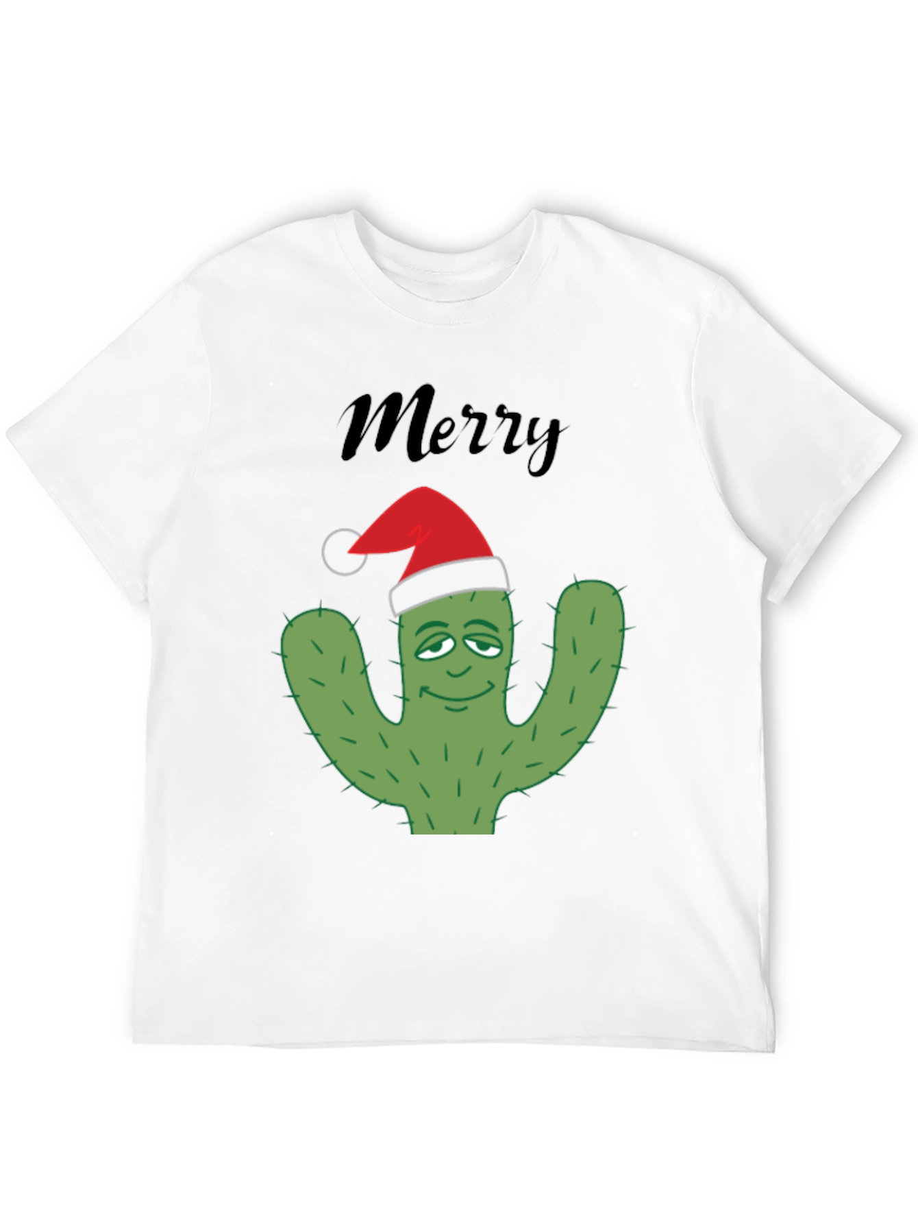 Merry Cactus Christmas T-Shirt - Holiday Apparel