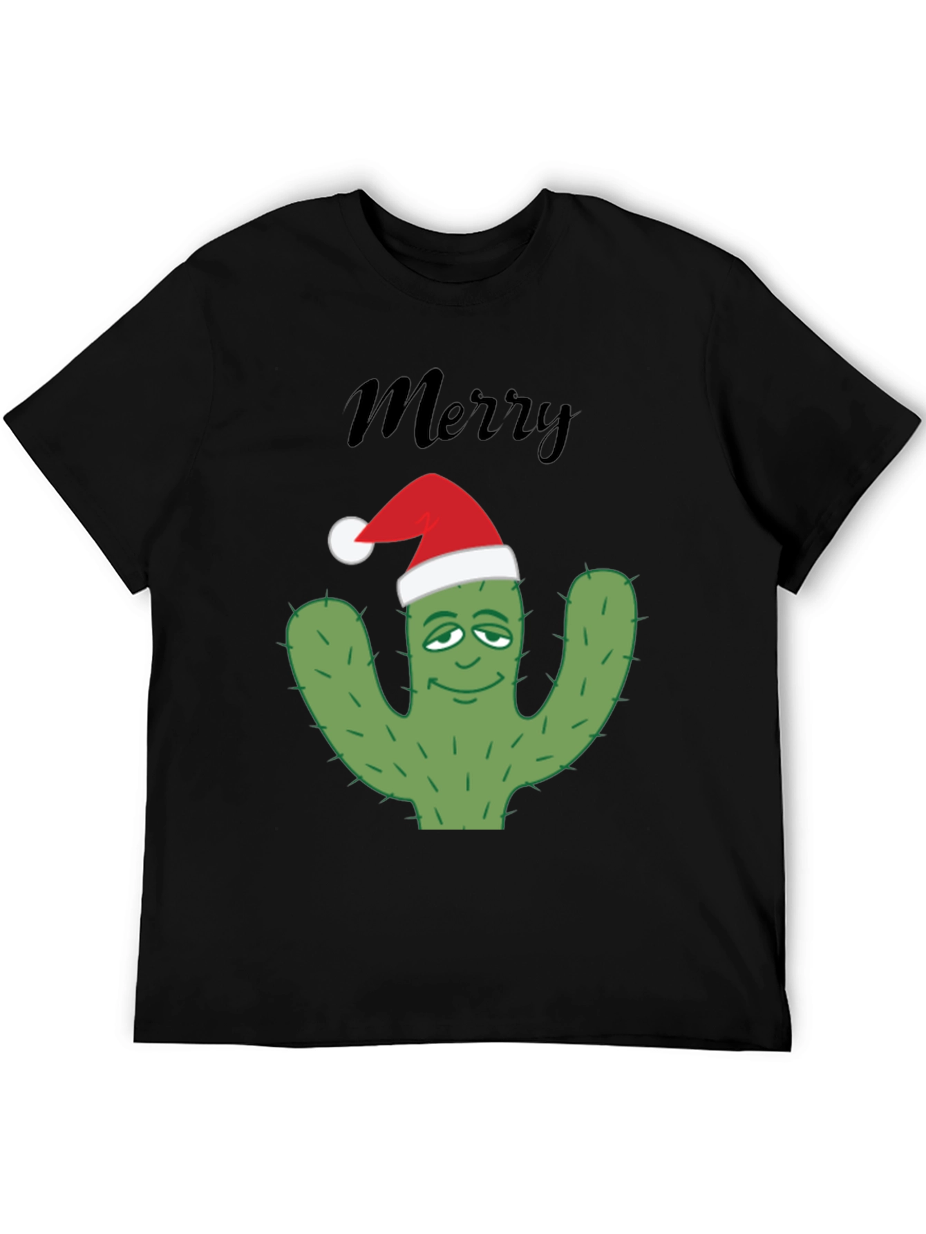 Merry Cactus Christmas T-Shirt - Holiday Apparel