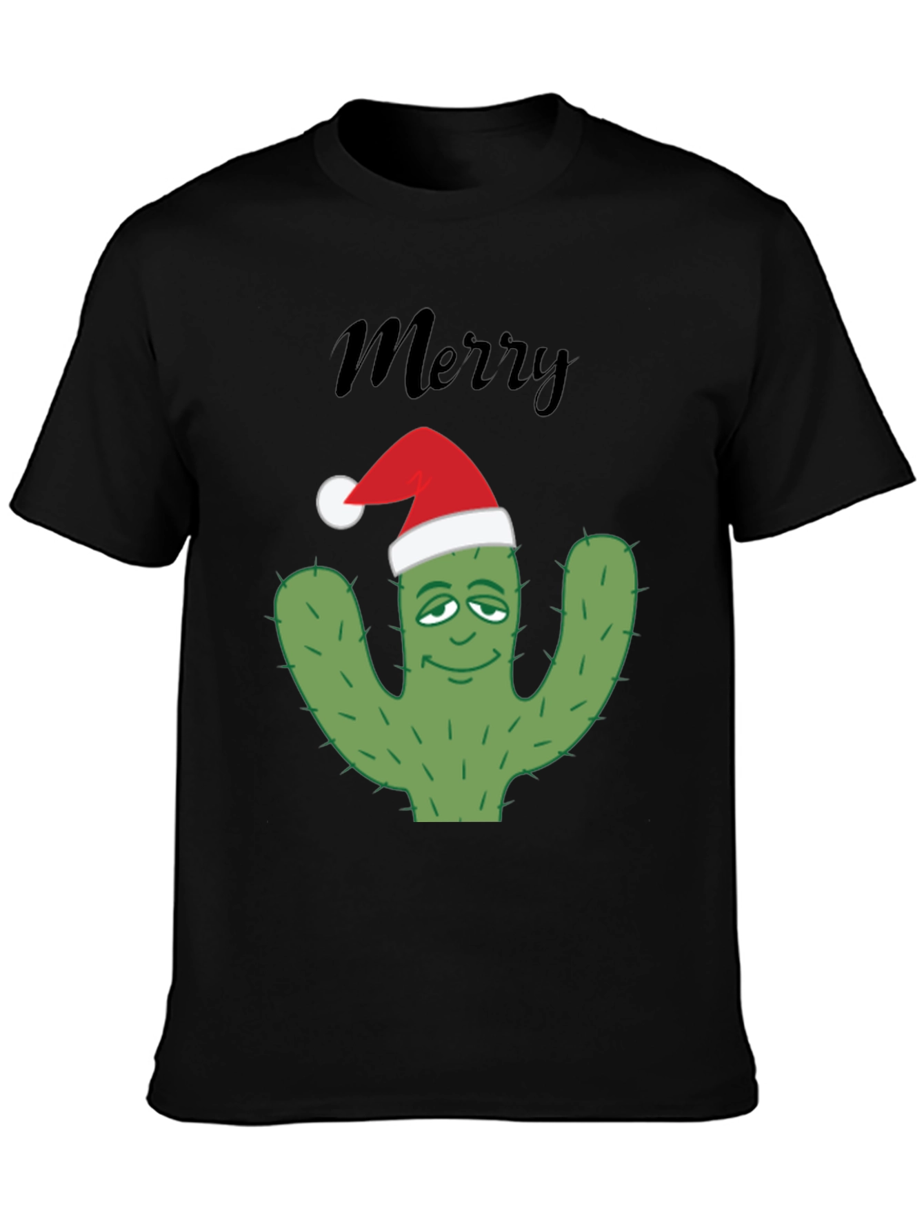 Merry Cactus Christmas T-Shirt - Holiday Apparel