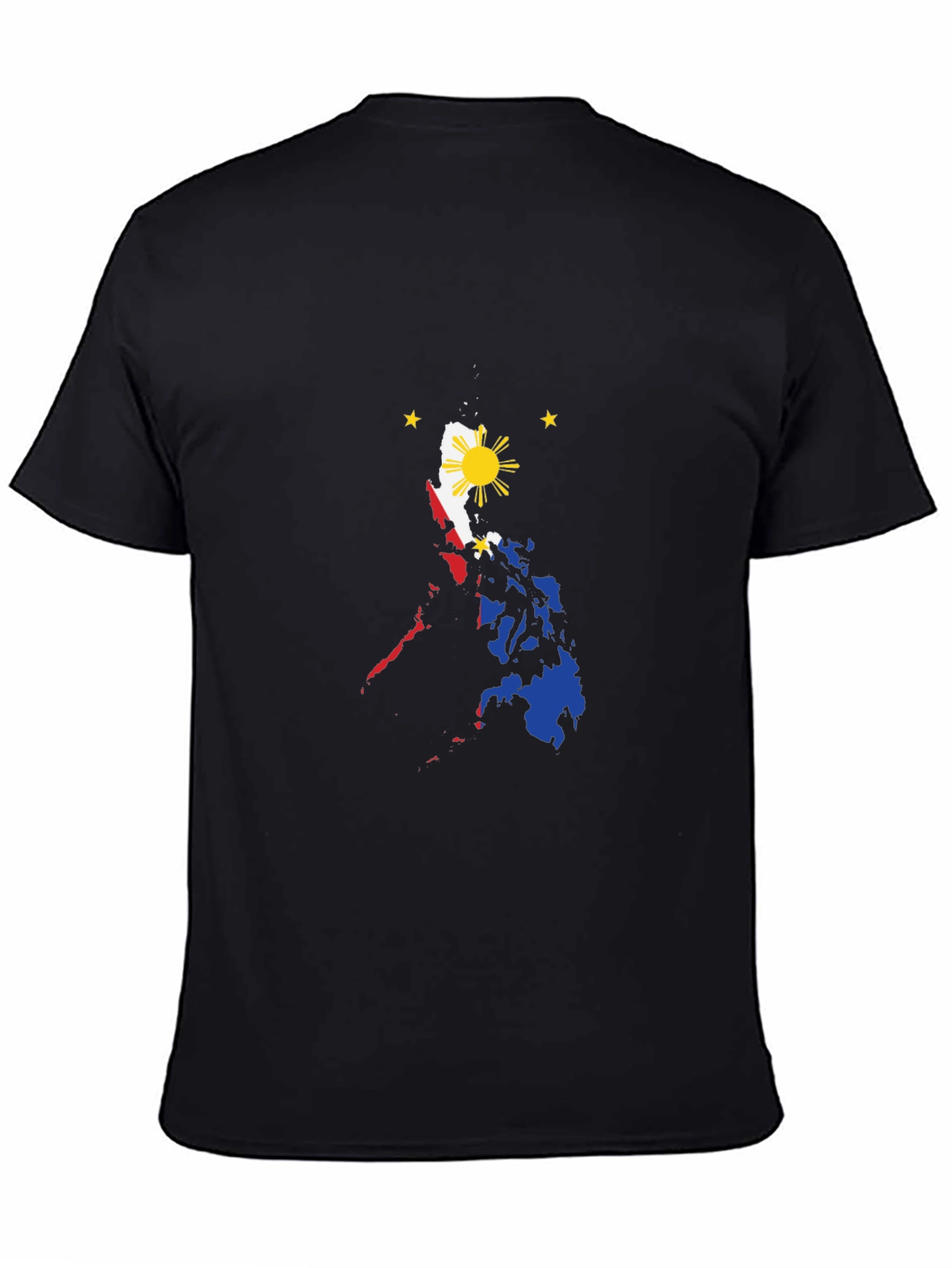 Philippine Flag T-Shirt - Black Cotton Tee