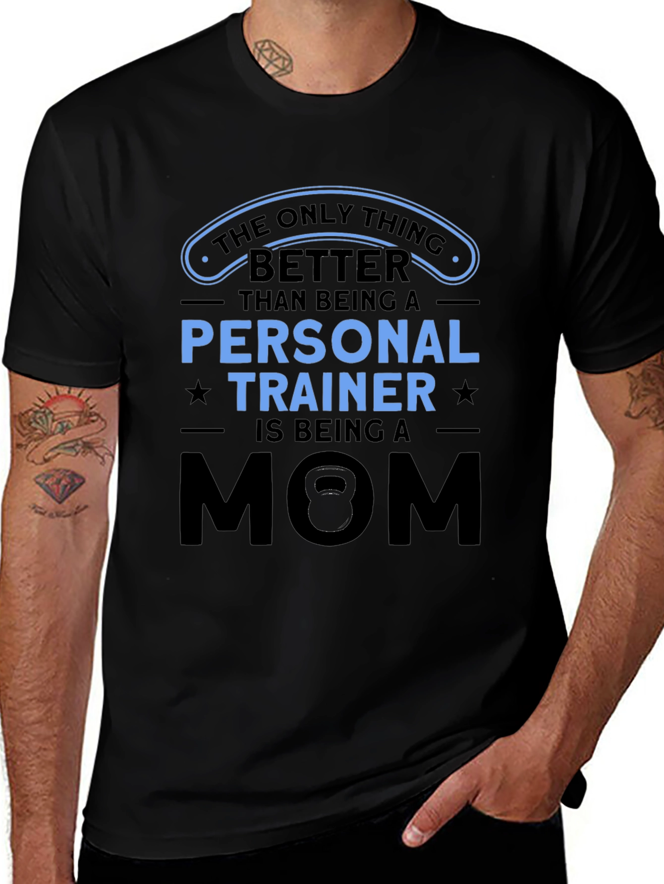 Personal Trainer Mom Black T-Shirt