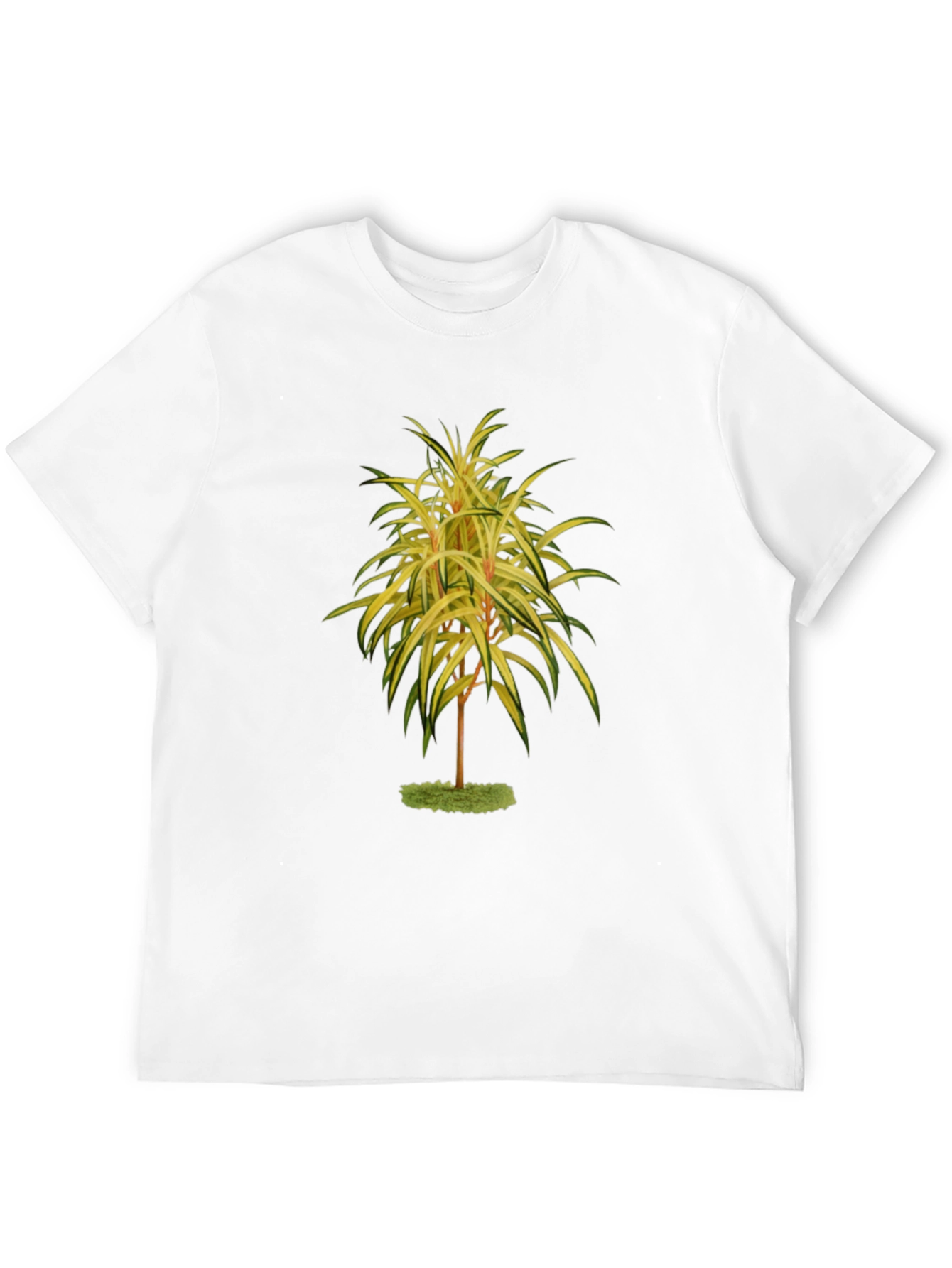 Botanical Tree Print Black T-Shirt