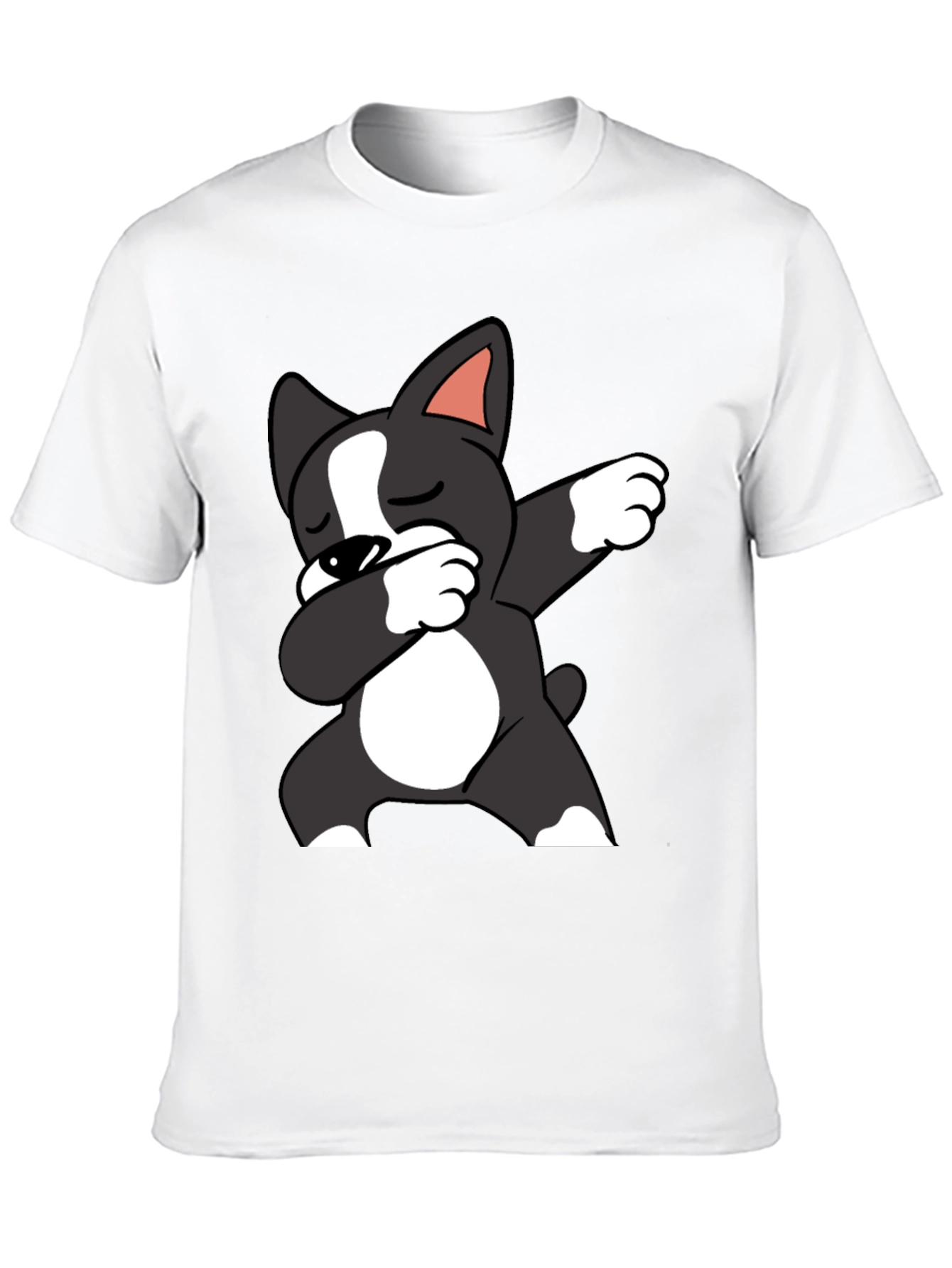 Dabbing Dog Graphic Tee - Mens Black T-Shirt
