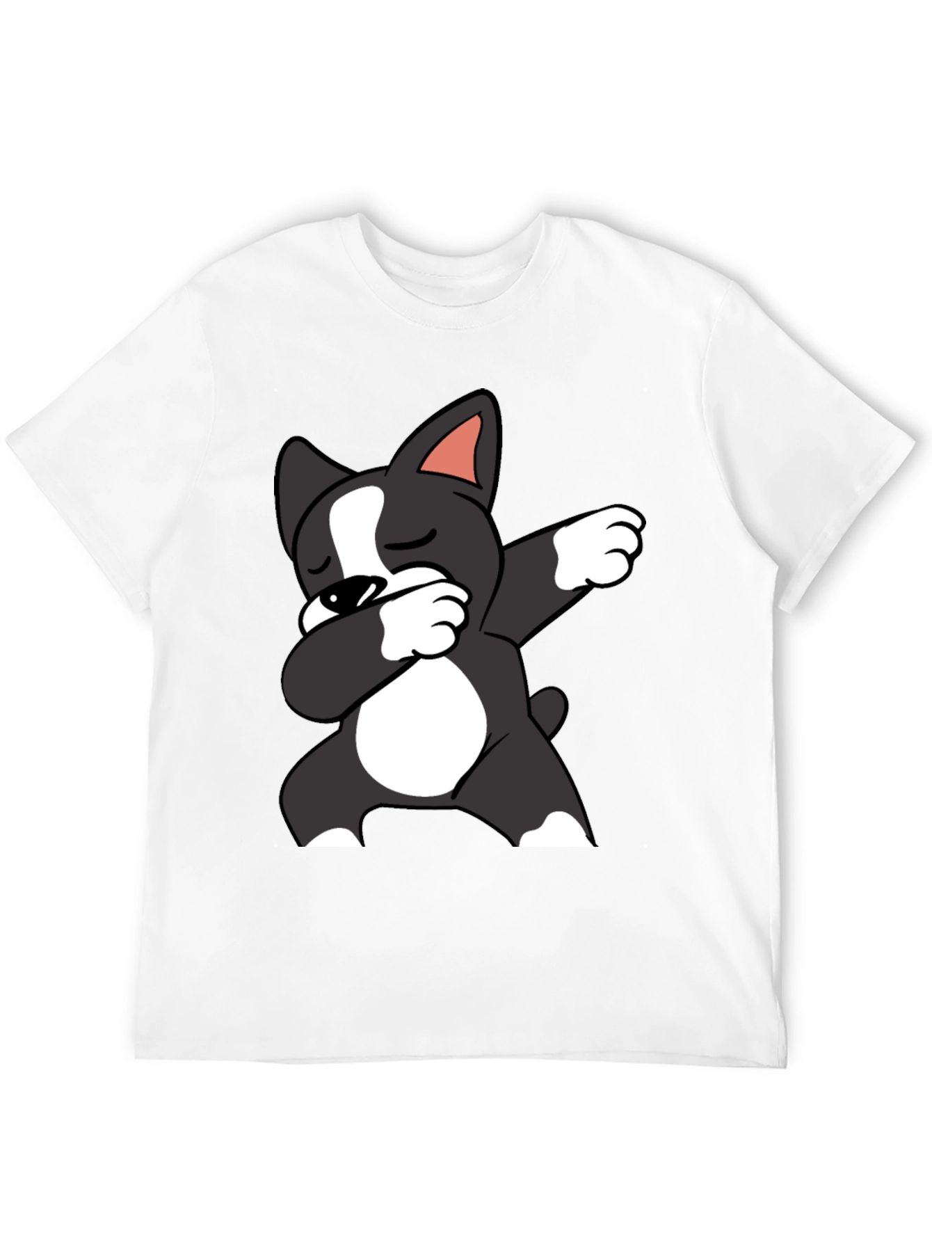 Dabbing Dog Graphic Tee - Mens Black T-Shirt