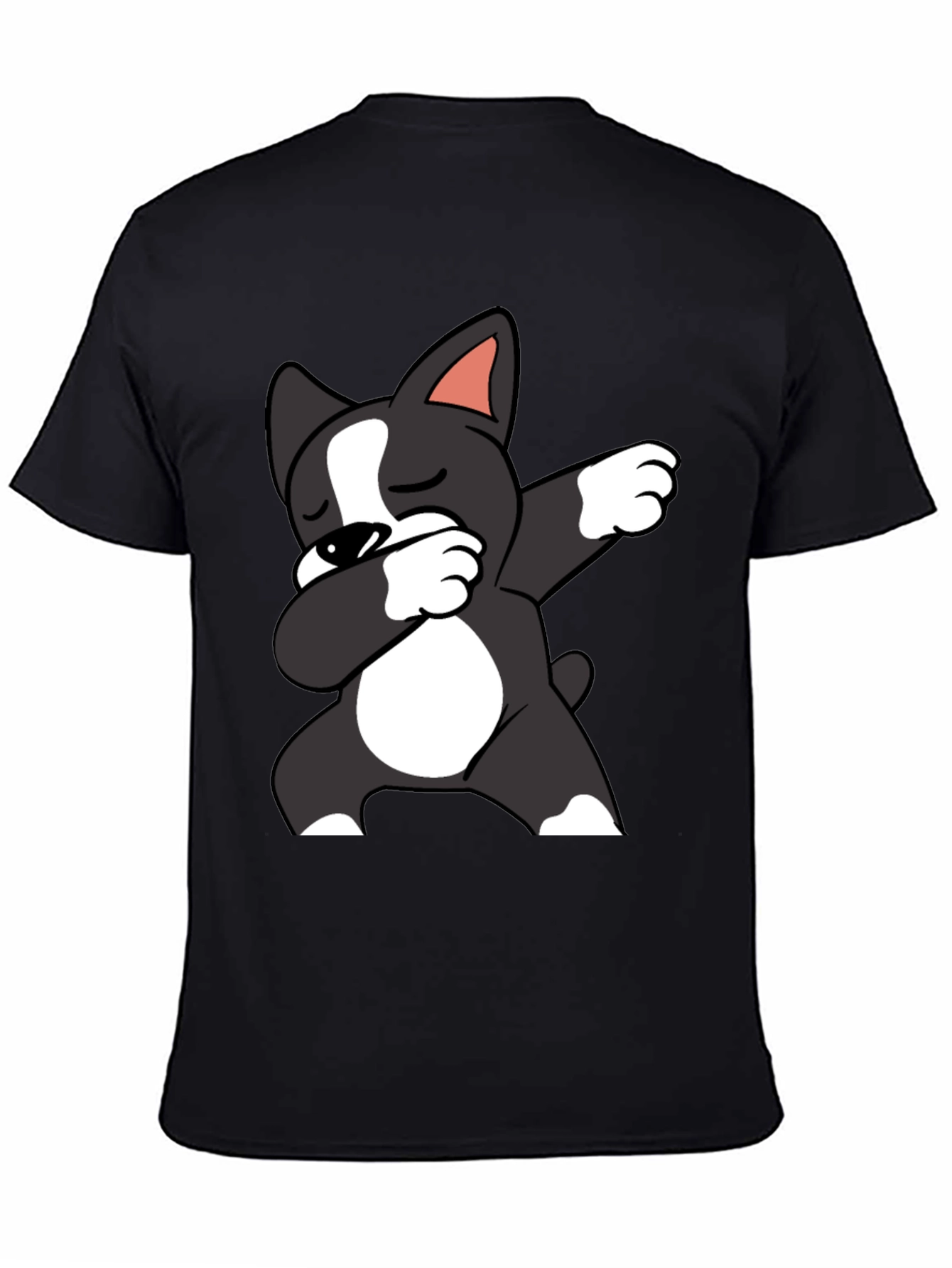 Dabbing Dog Graphic Tee - Mens Black T-Shirt