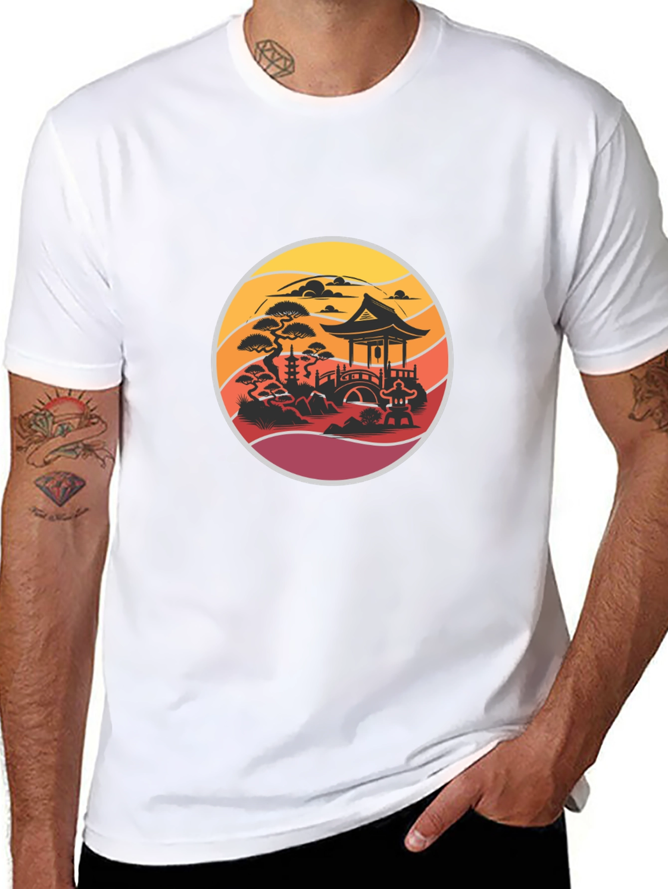 Zen Garden T-Shirt - Asian Inspired Design