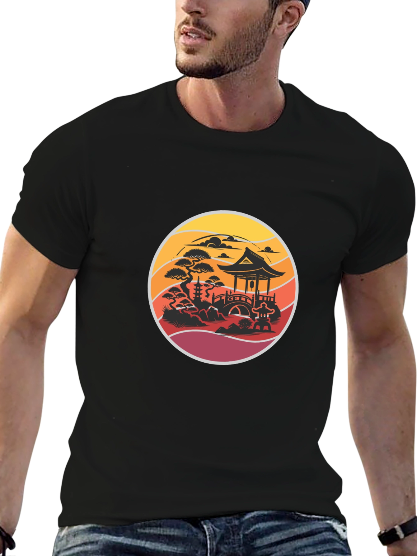 Zen Garden T-Shirt - Asian Inspired Design