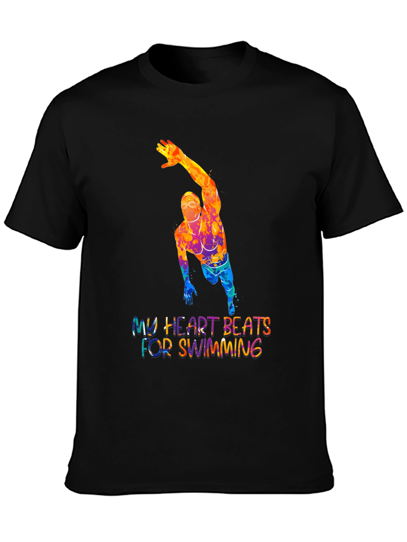 Swimming Heartbeat Graphic Tee