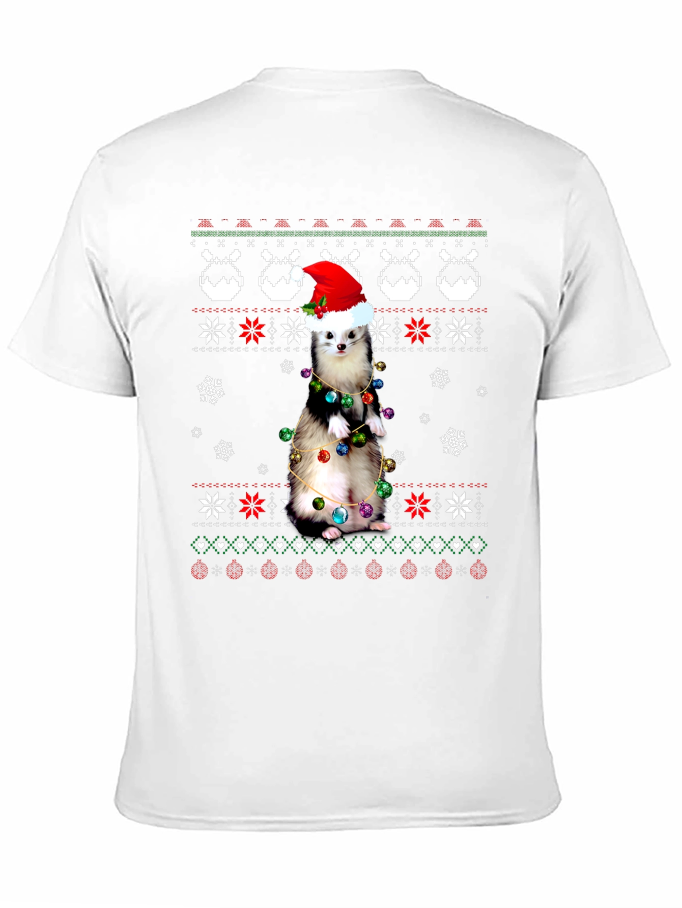 Festive Ferret Christmas T-Shirt