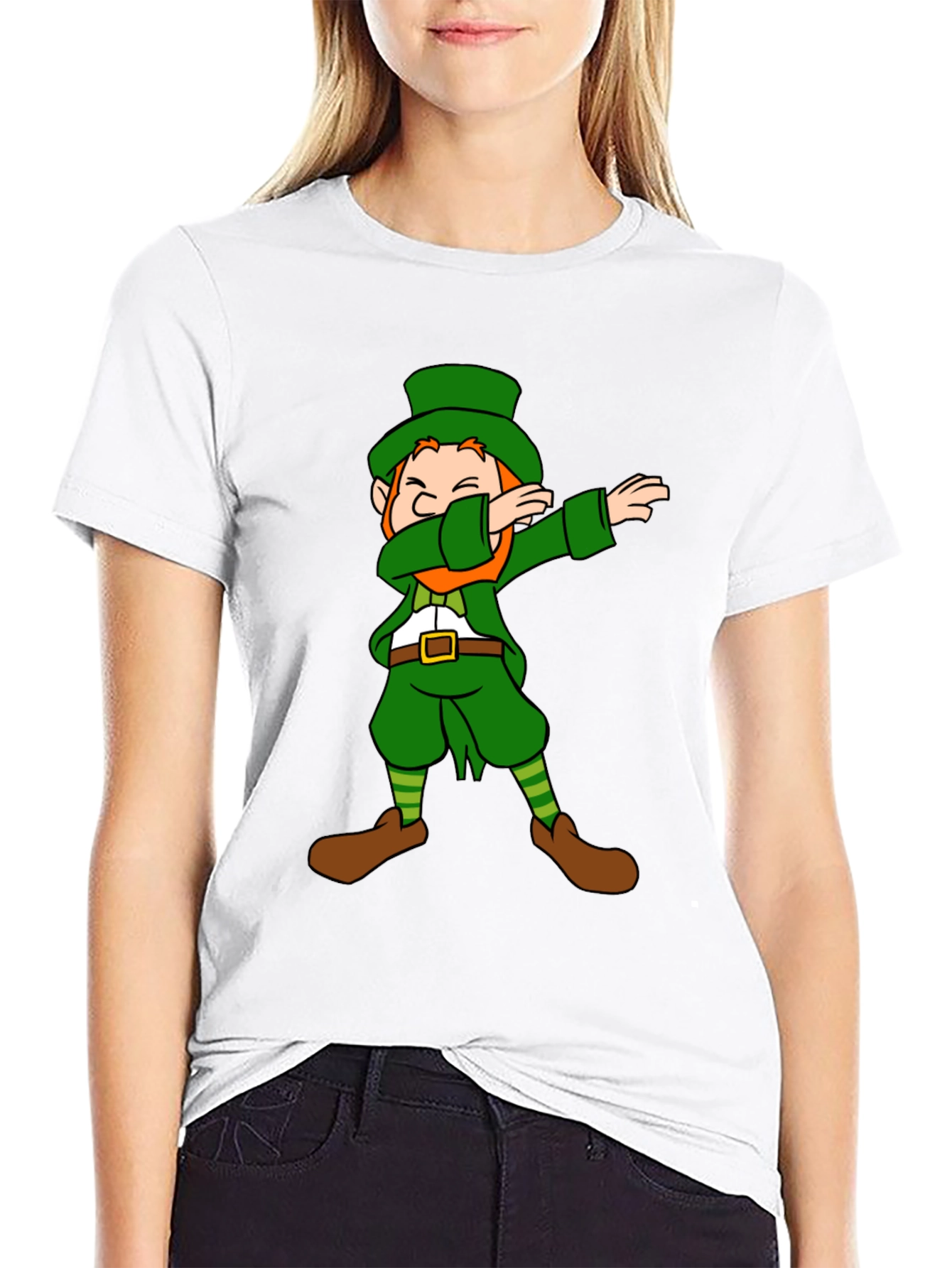 Dabbing Leprechaun Graphic Tee - St. Patricks Day Shirt