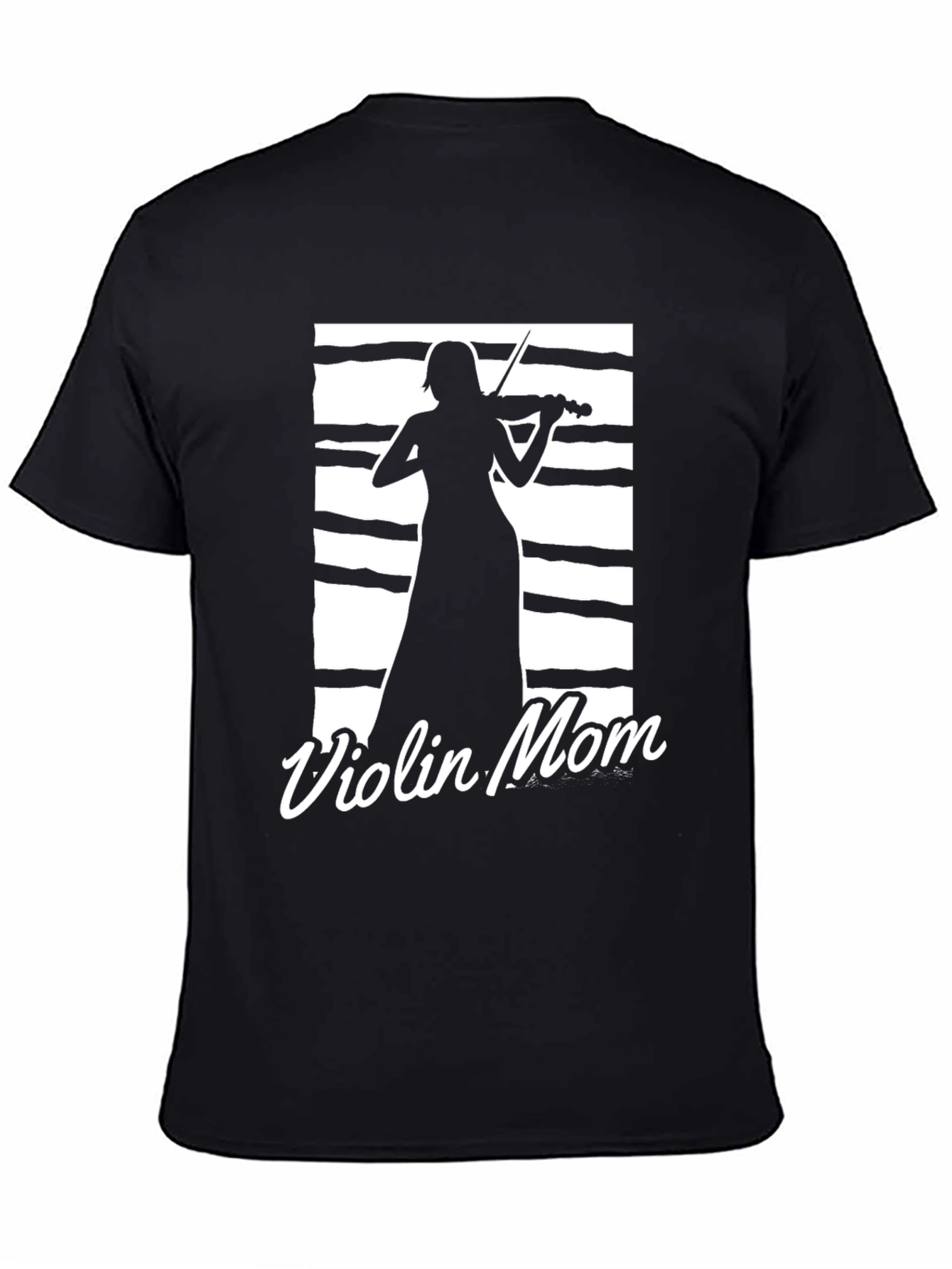 Violin Mom Black T-Shirt