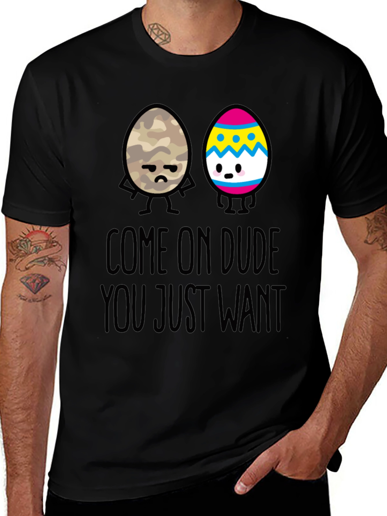 Funny Easter Egg Graphic T-Shirt