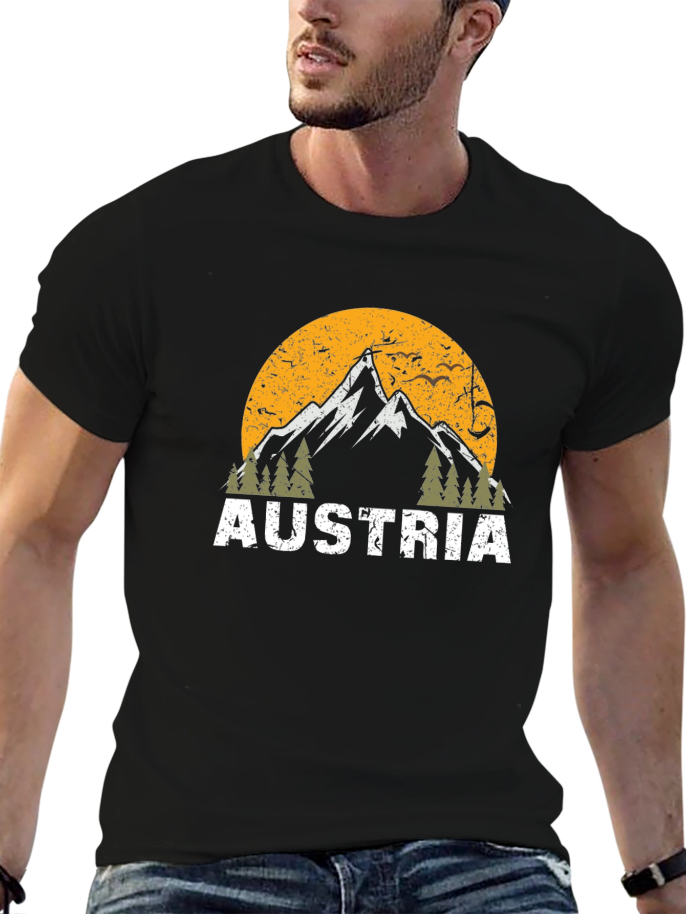 Austria Mountain Graphic T-Shirt