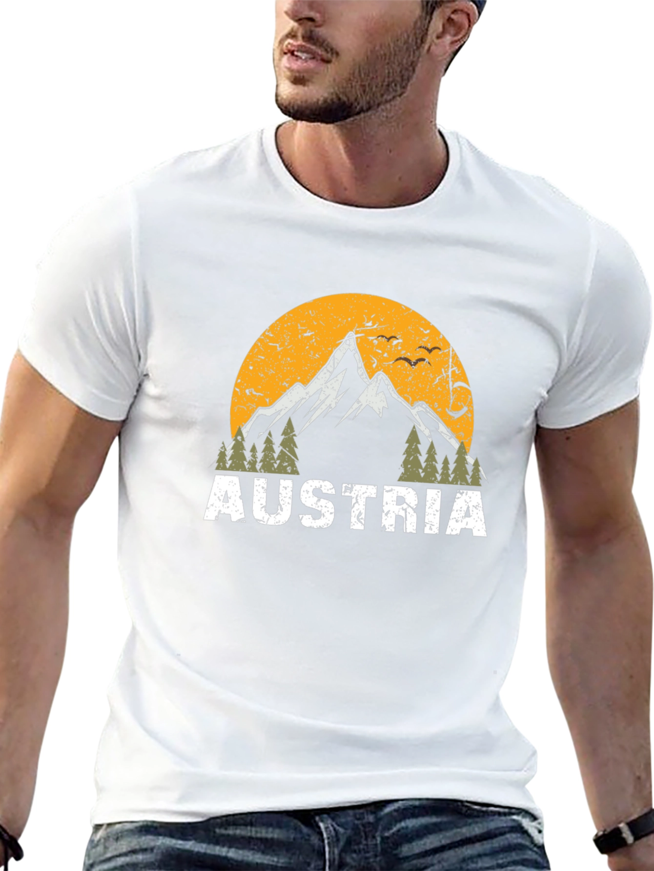 Austria Mountain Graphic T-Shirt