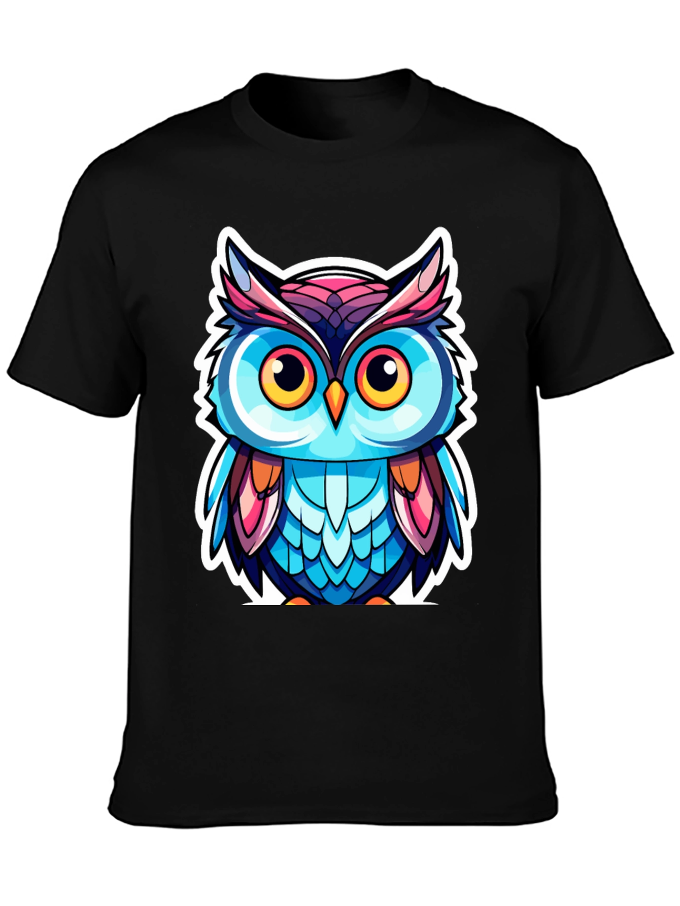 Owl Cartoon Graphic T-Shirt