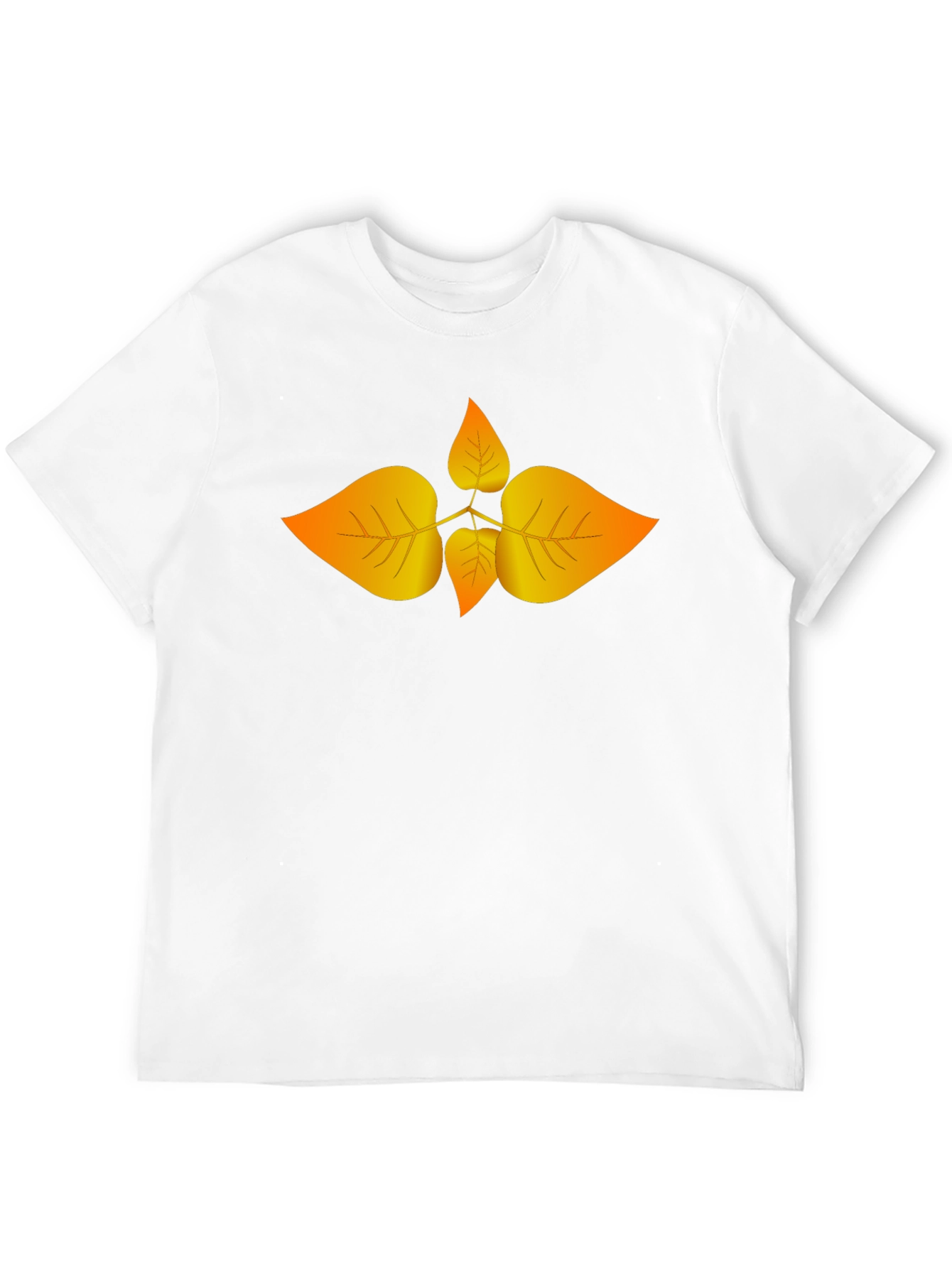 Autumn Leaf Graphic Black T-Shirt