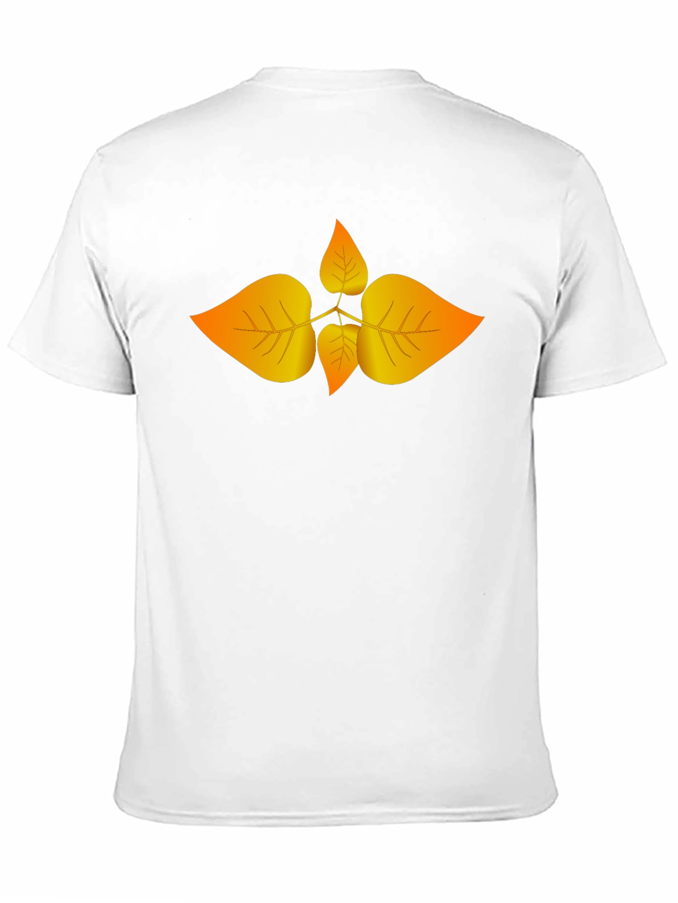Autumn Leaf Graphic Black T-Shirt