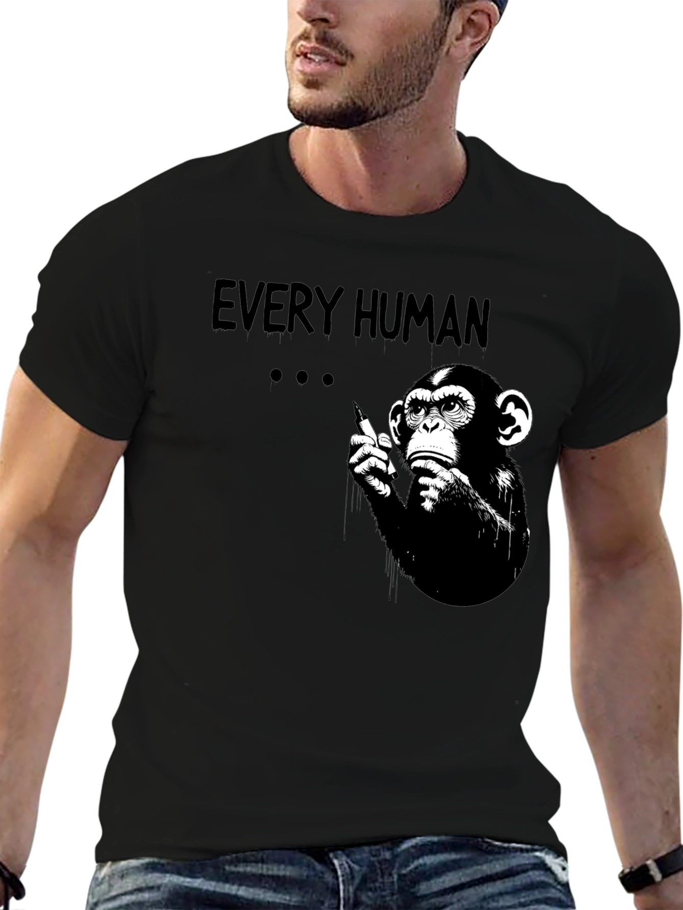 Every Human Monkey Graphic T-Shirt