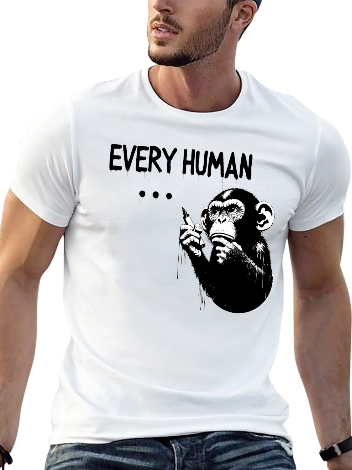 Every Human Monkey Graphic T-Shirt