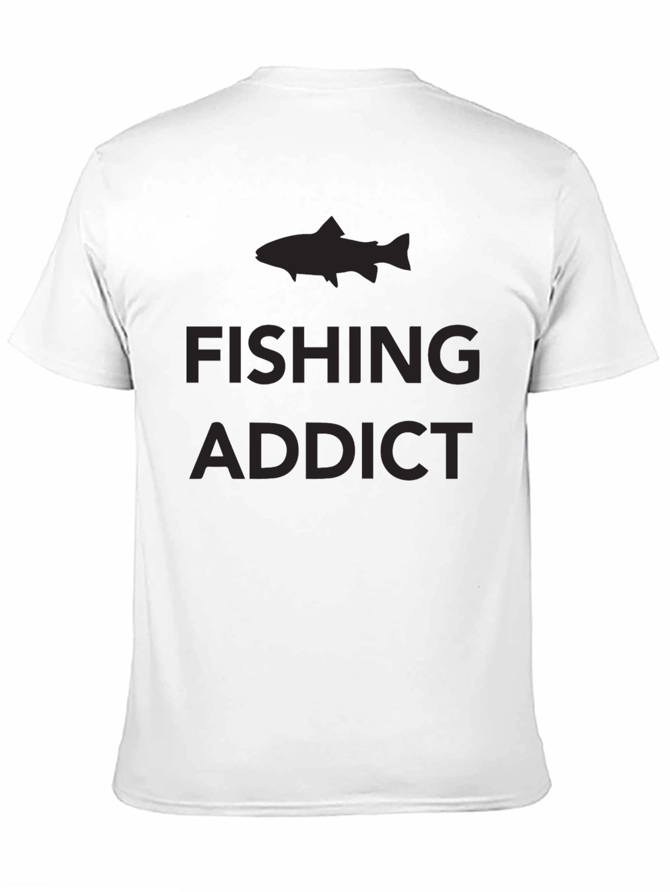 Fishing Addict Graphic Tee - Dark Style