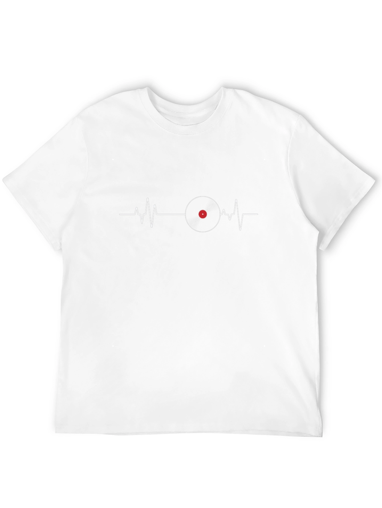 Vinyl Heartbeat T-Shirt - Music Lover Tee