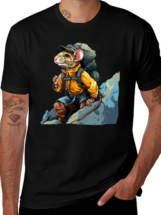 Hiking Rat Graphic Tee - Adventure Ready