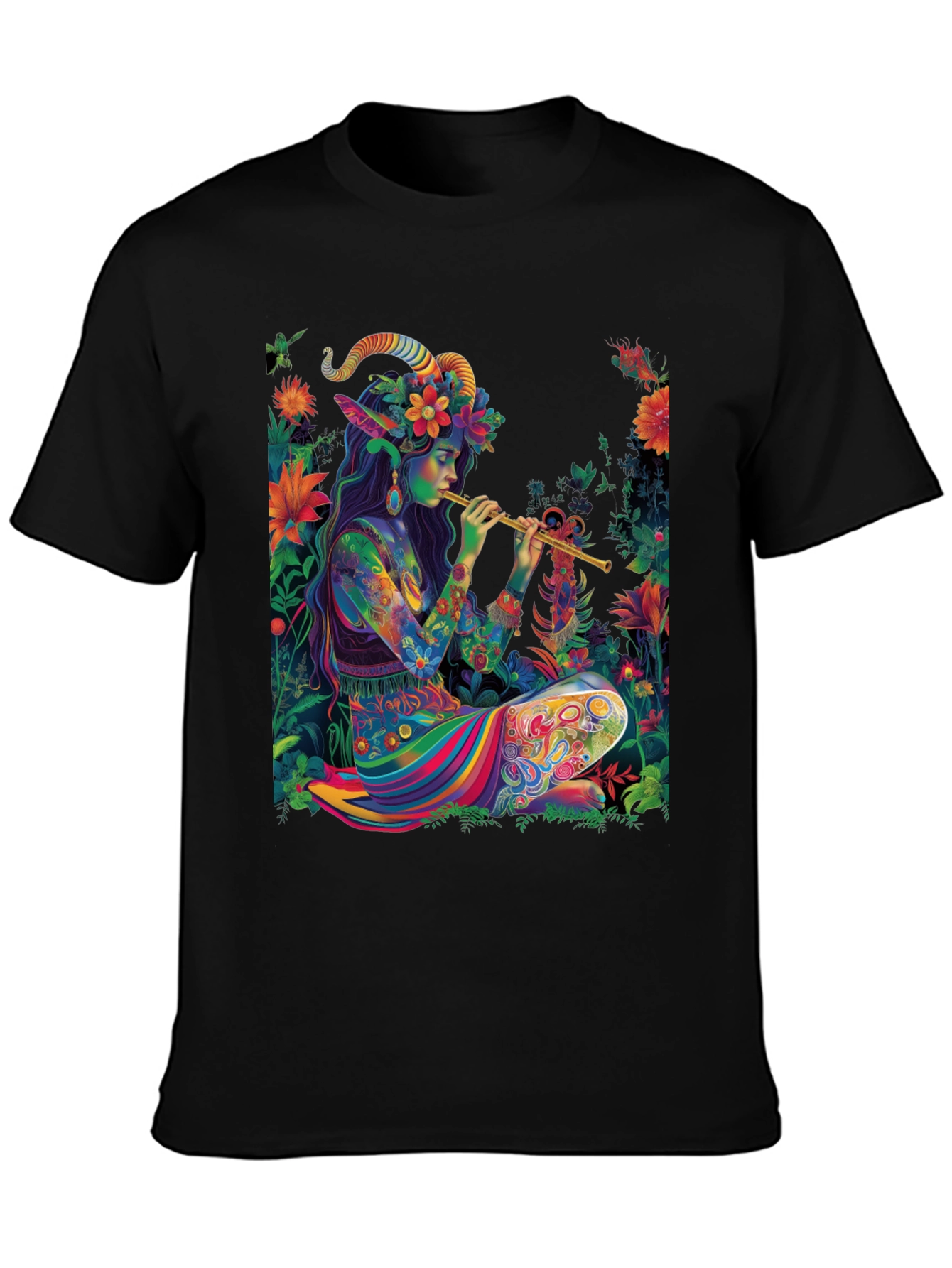 Psychedelic Faun T-Shirt - Unique Graphic Tee