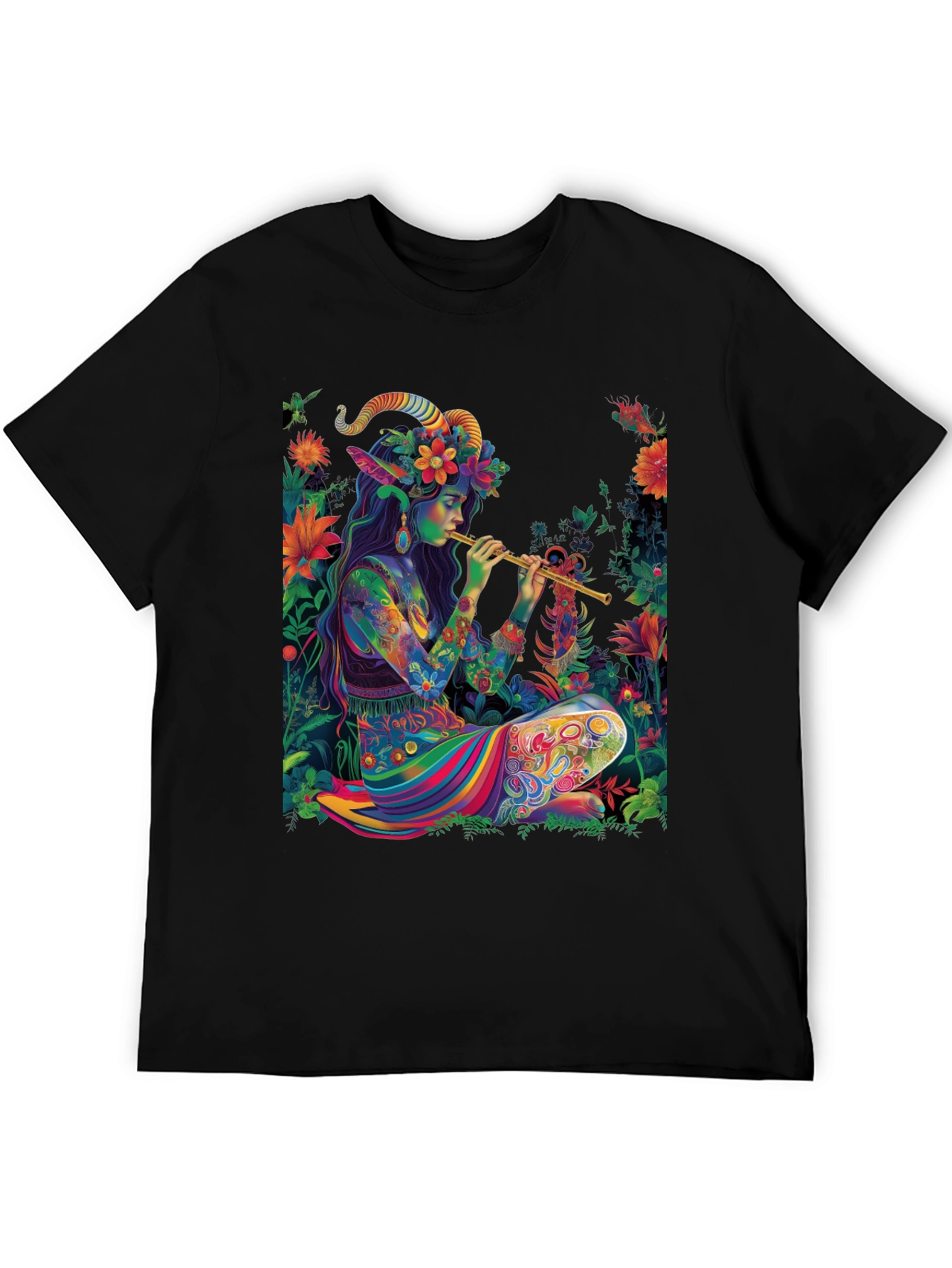 Psychedelic Faun T-Shirt - Unique Graphic Tee
