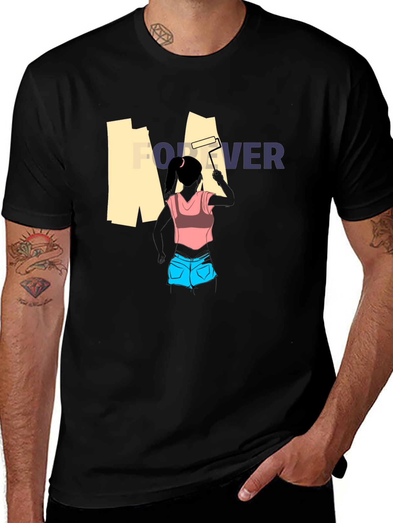 Forever Painting T-Shirt - Unique Graphic Tee