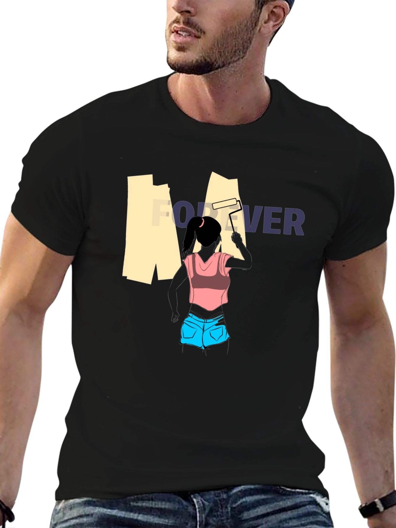 Forever Painting T-Shirt - Unique Graphic Tee