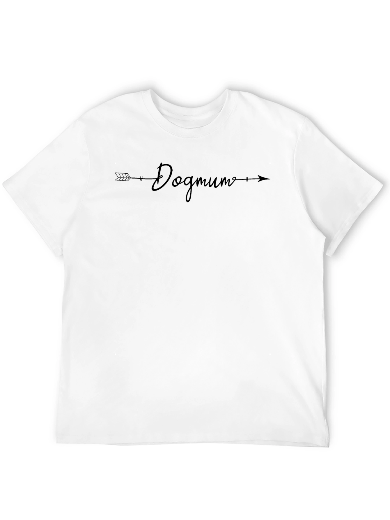 Dog Mum Arrow T-Shirt - Black