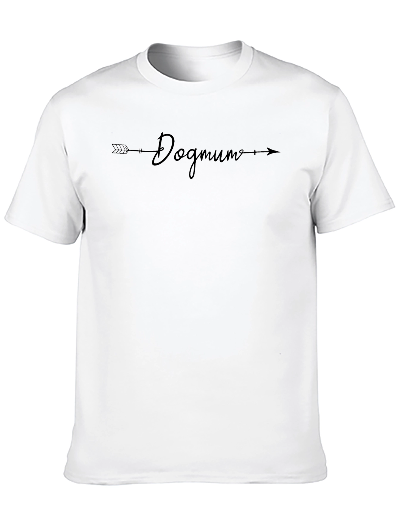 Dog Mum Arrow T-Shirt - Black
