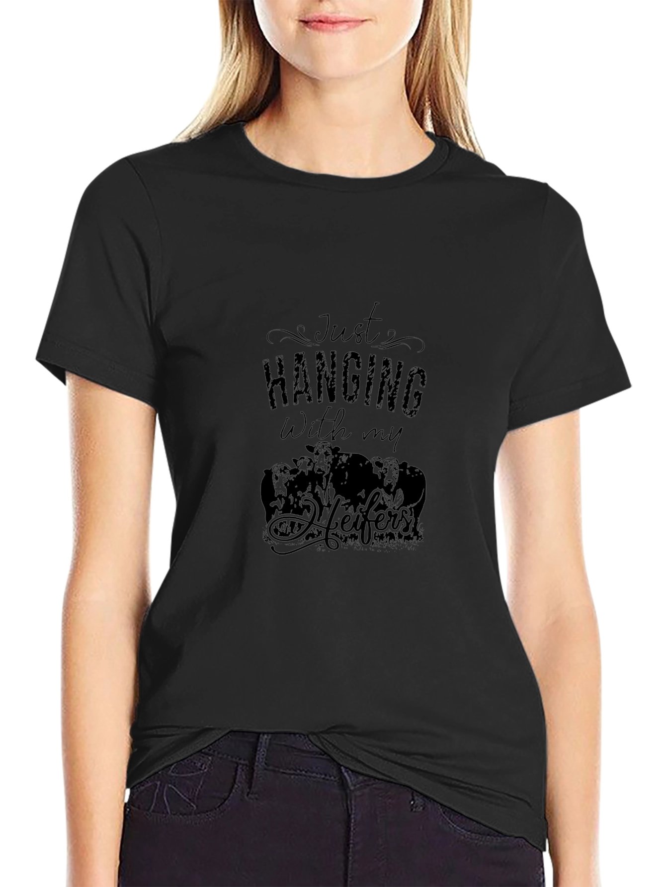 Just Hanging With My Heifers Graphic Tee
