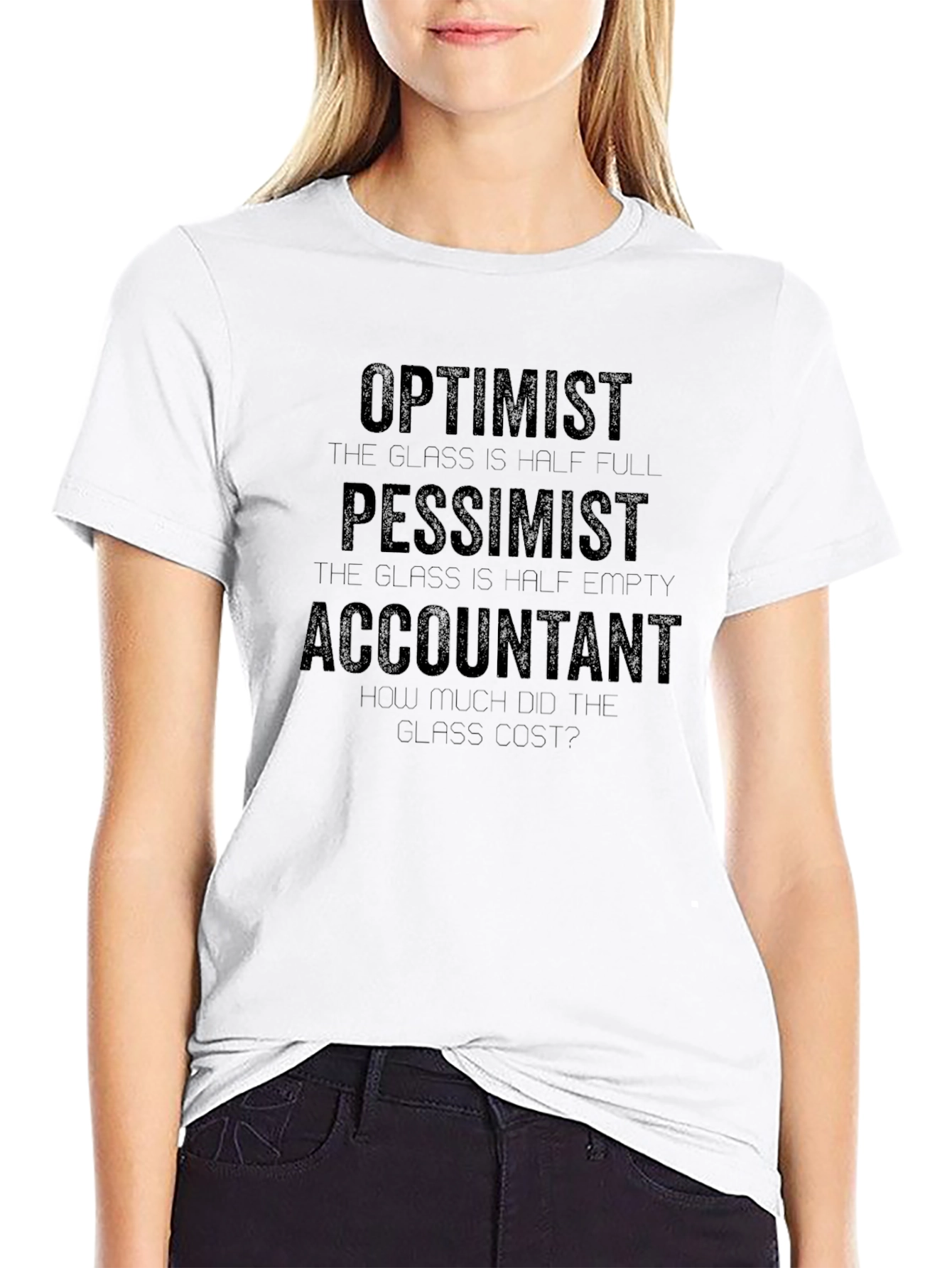 Accountant Humor T-Shirt - Glass Cost Tee