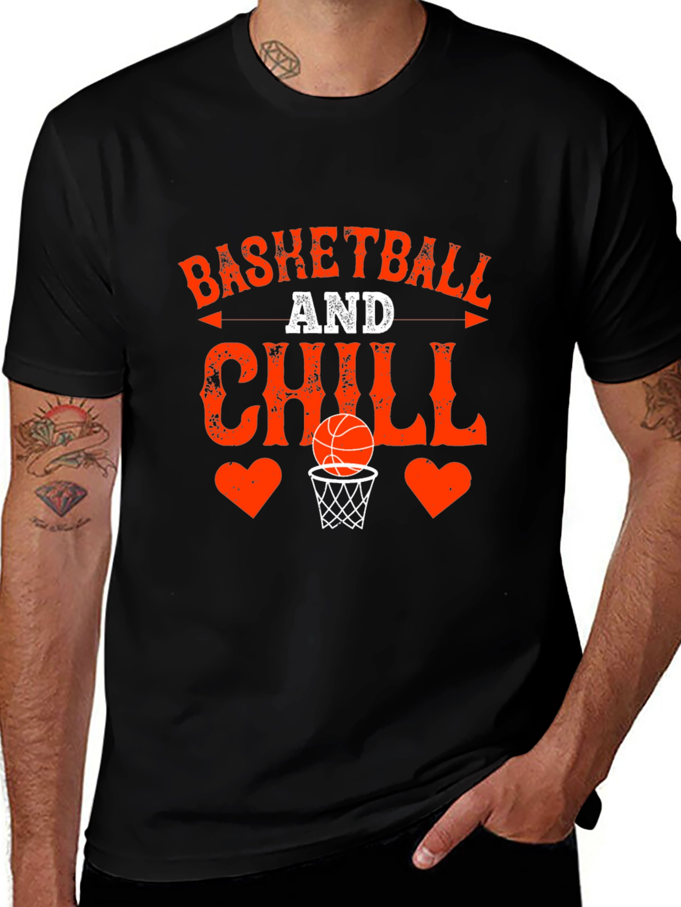 Basketball and Chill Graphic Tee