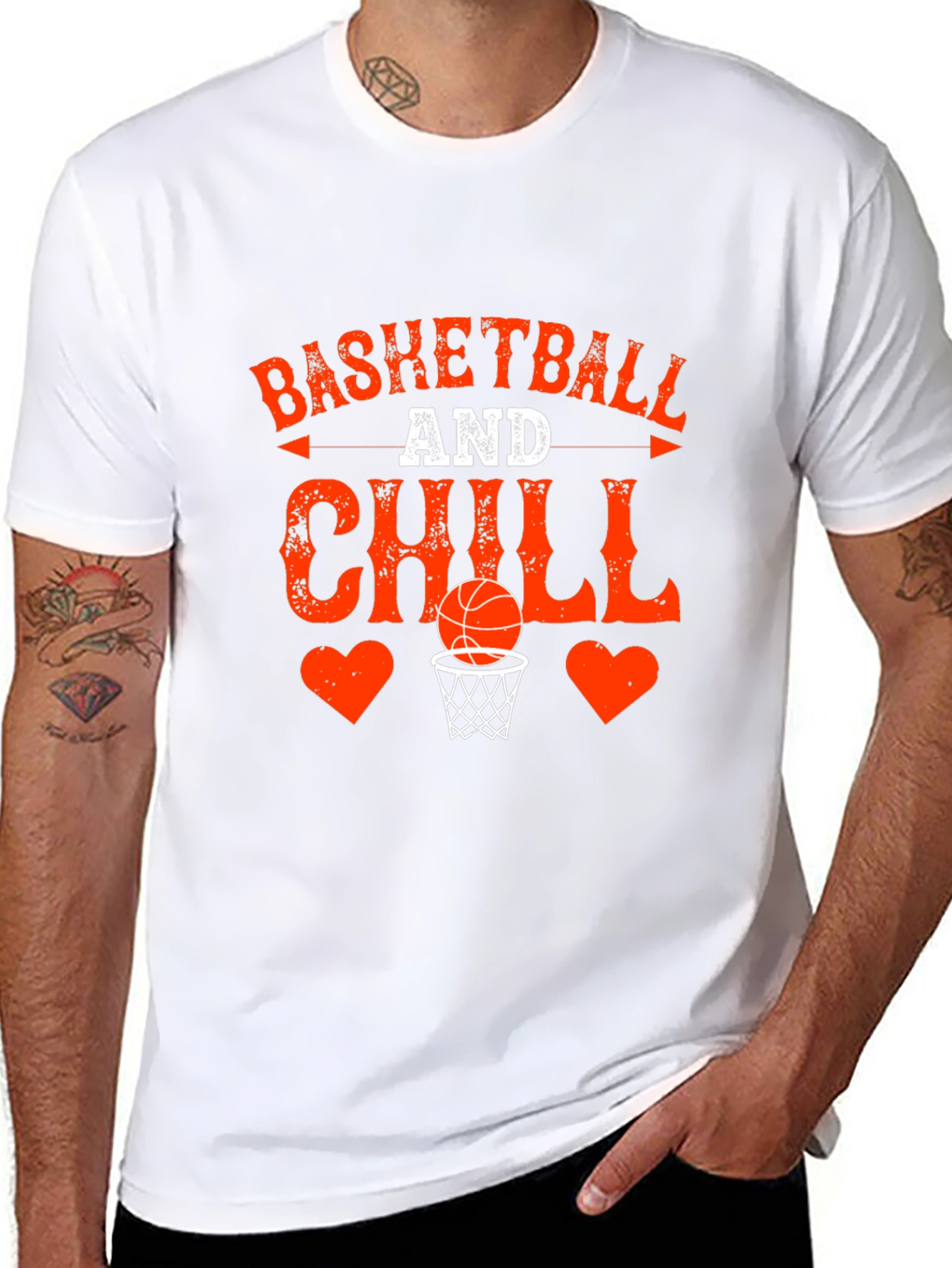 Basketball and Chill Graphic Tee